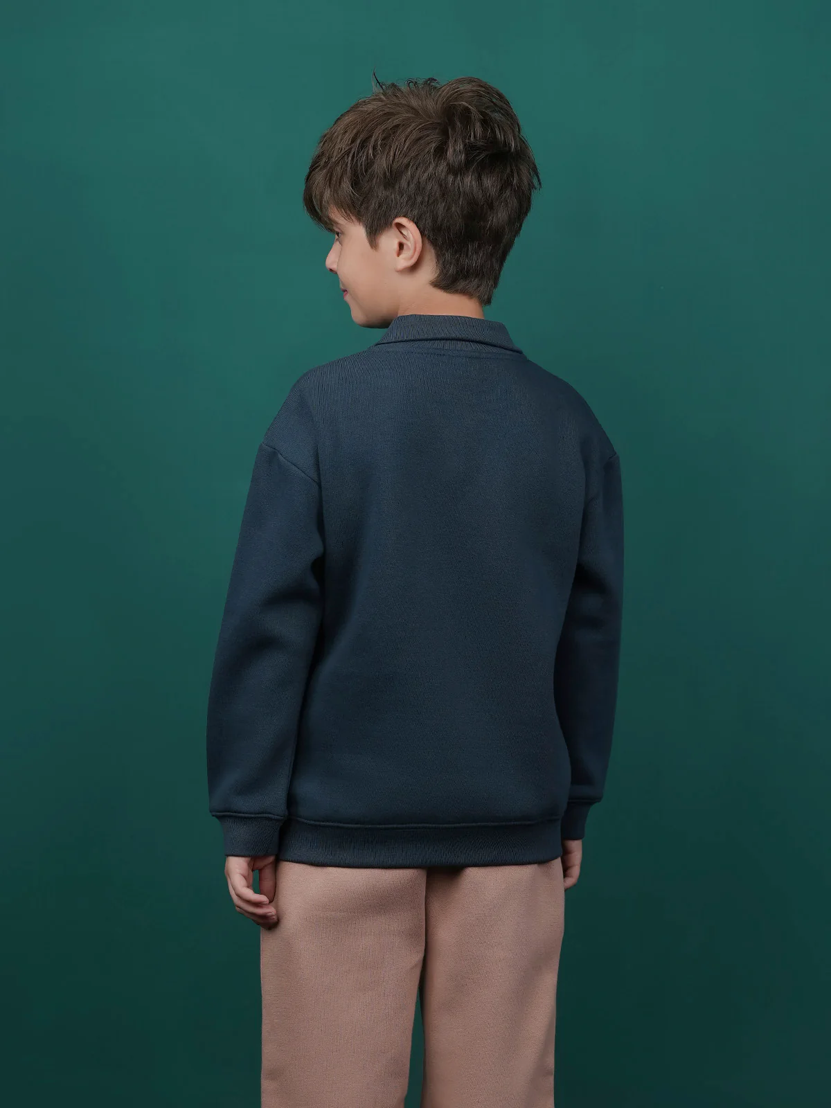 "DEWITT" Half Zipper Fleece Sweatshirt - Image 5