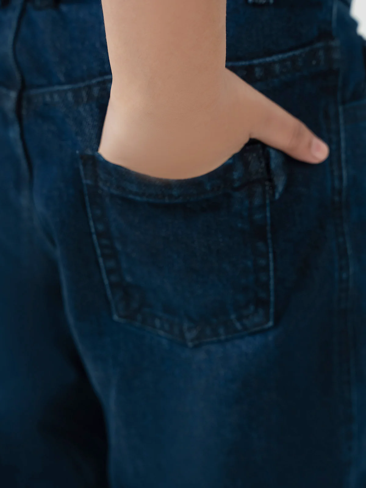"DHRITI" Regular Fit Denim Shorts - Image 3