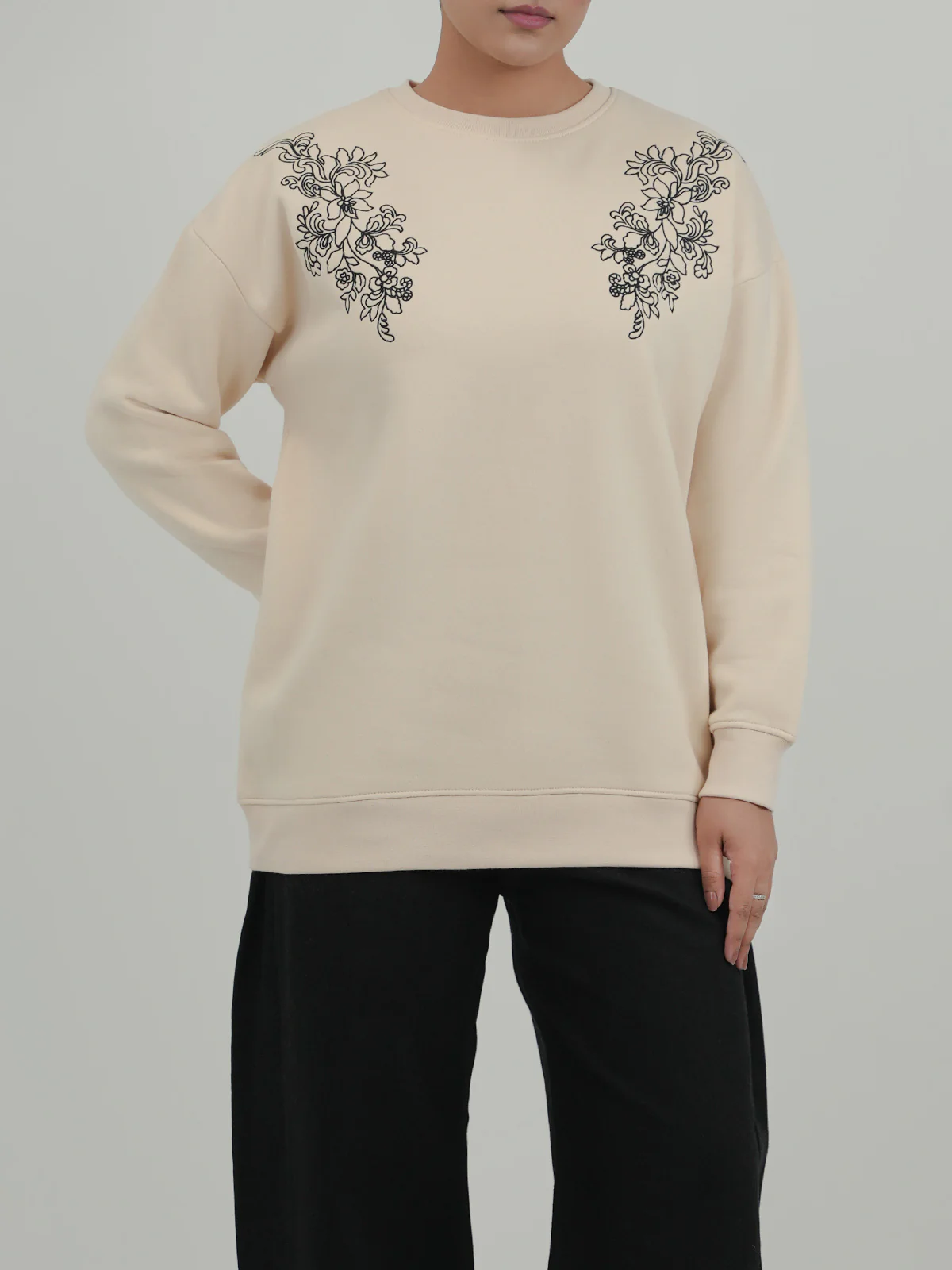 "EAMON" Unique Graphic Fleece Sweatshirt