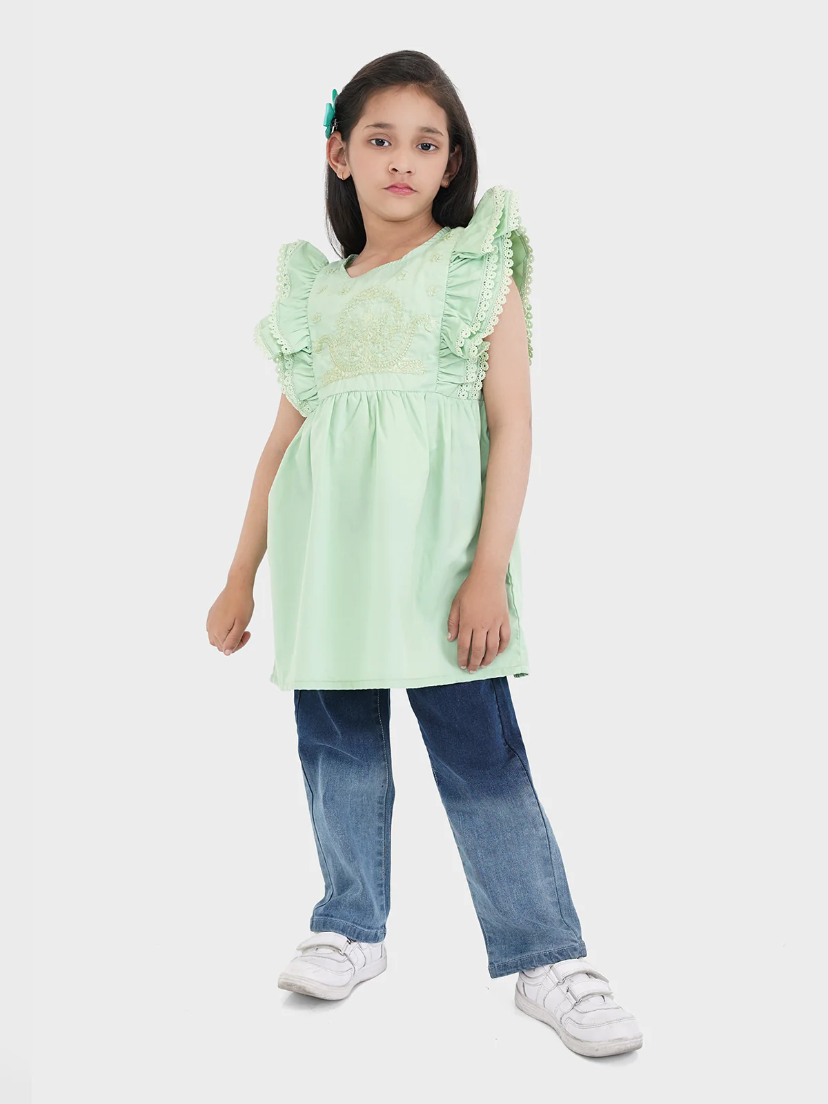 "XARIA" Embroidered Top