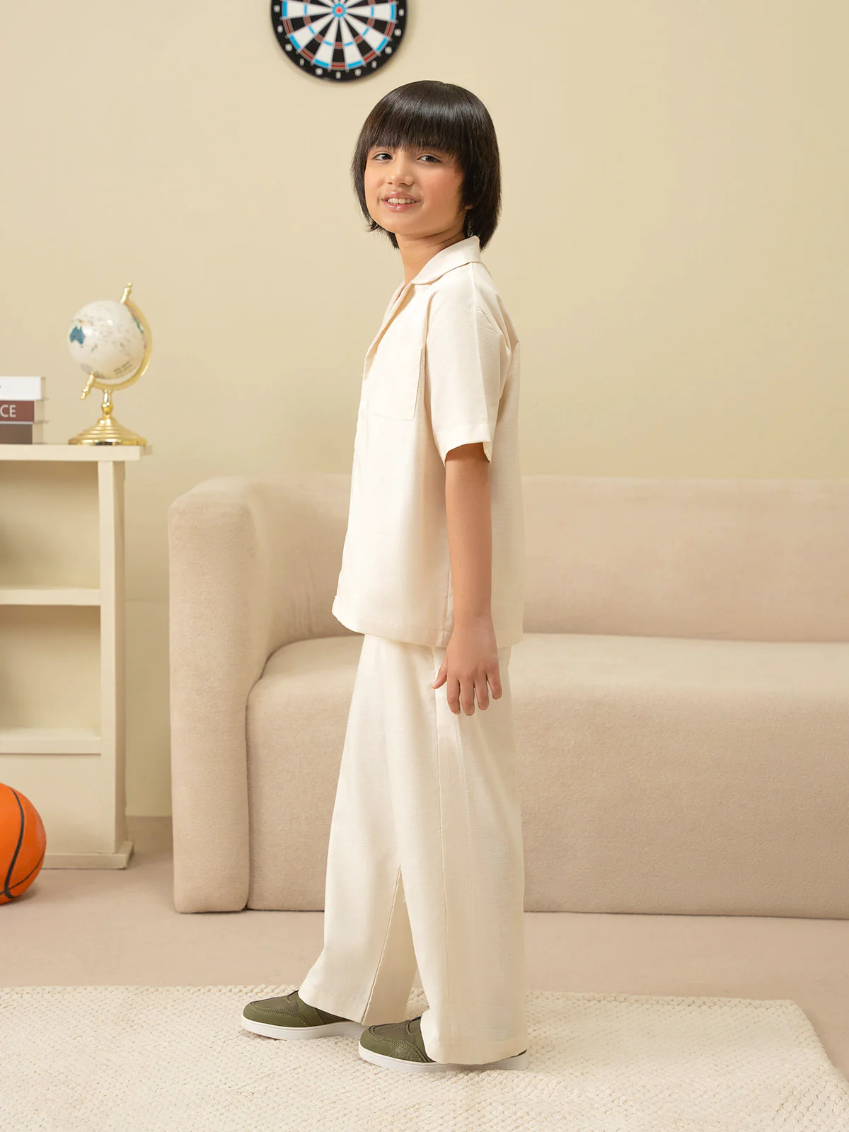 "ETHIO" Regular Fit Cotton Co Ord Set - Image 5