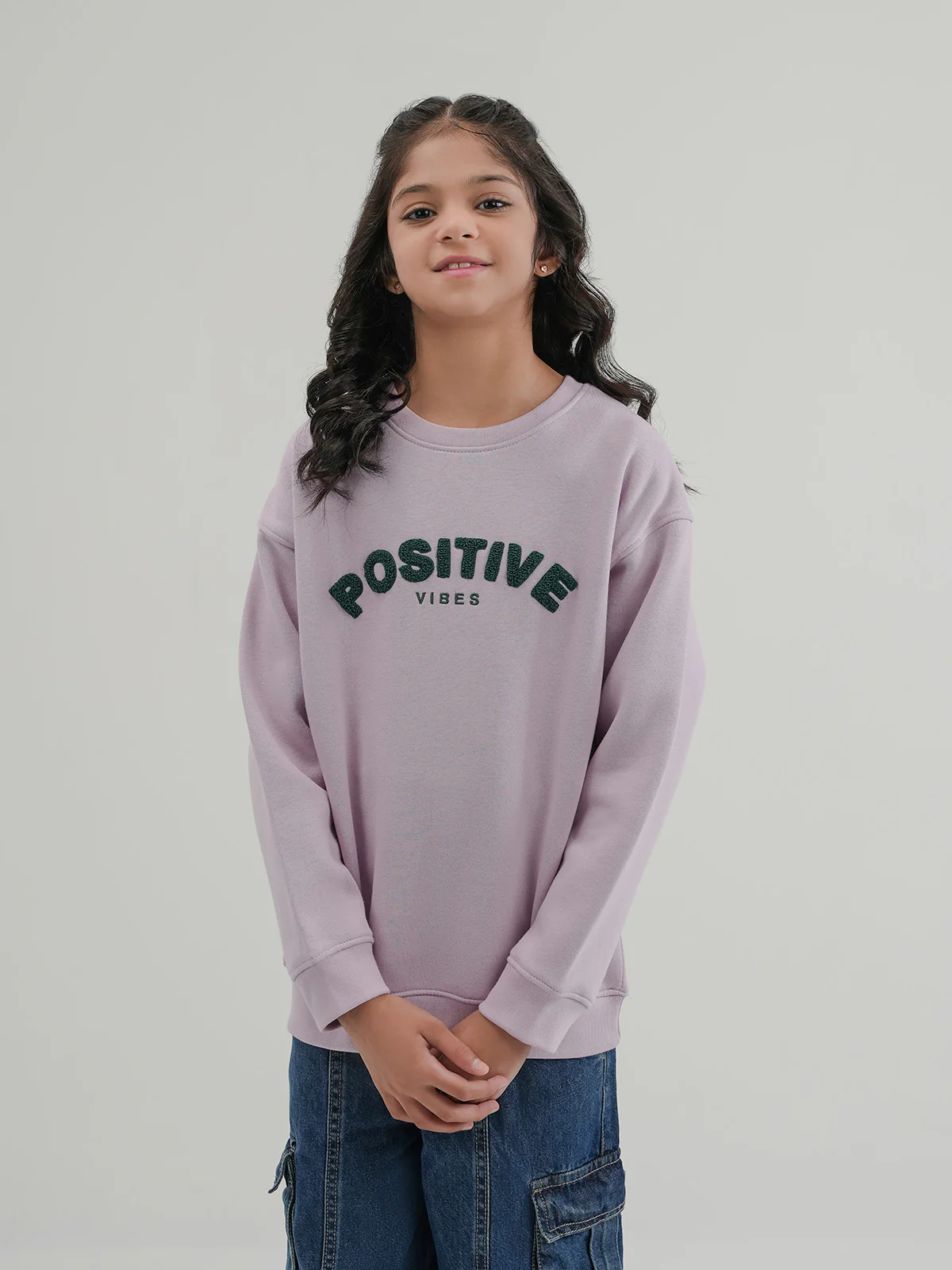 "EULALIE" Comfort Graphic Fleece Sweatshirt - Image 3
