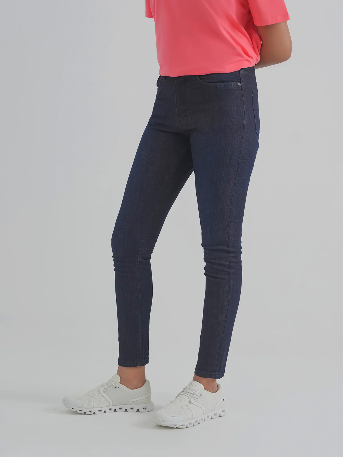 "FENIX" Solid Slim Fit Denim Pant - Image 2