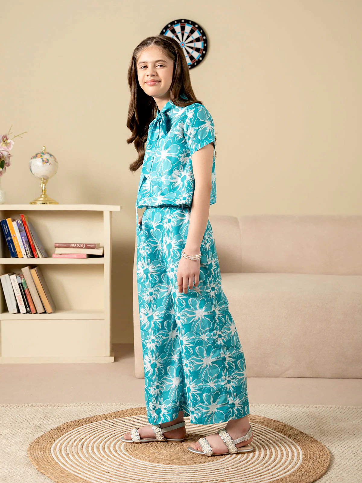 "FLORIA" Regular Fit Cotton Co-Ord Set - Image 6