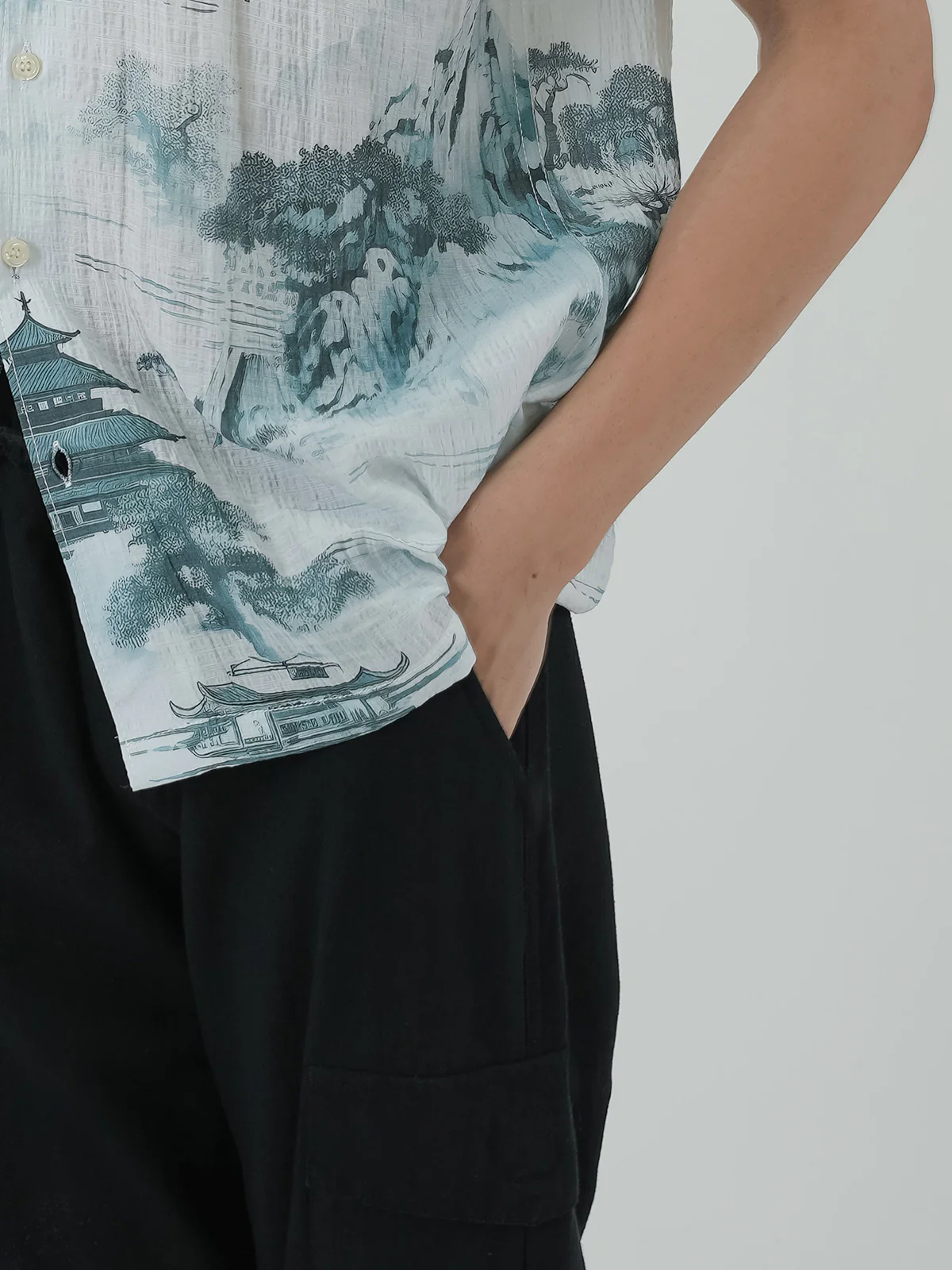 "FUJIKO" Relaxed Fit Cargo Trouser - Image 2