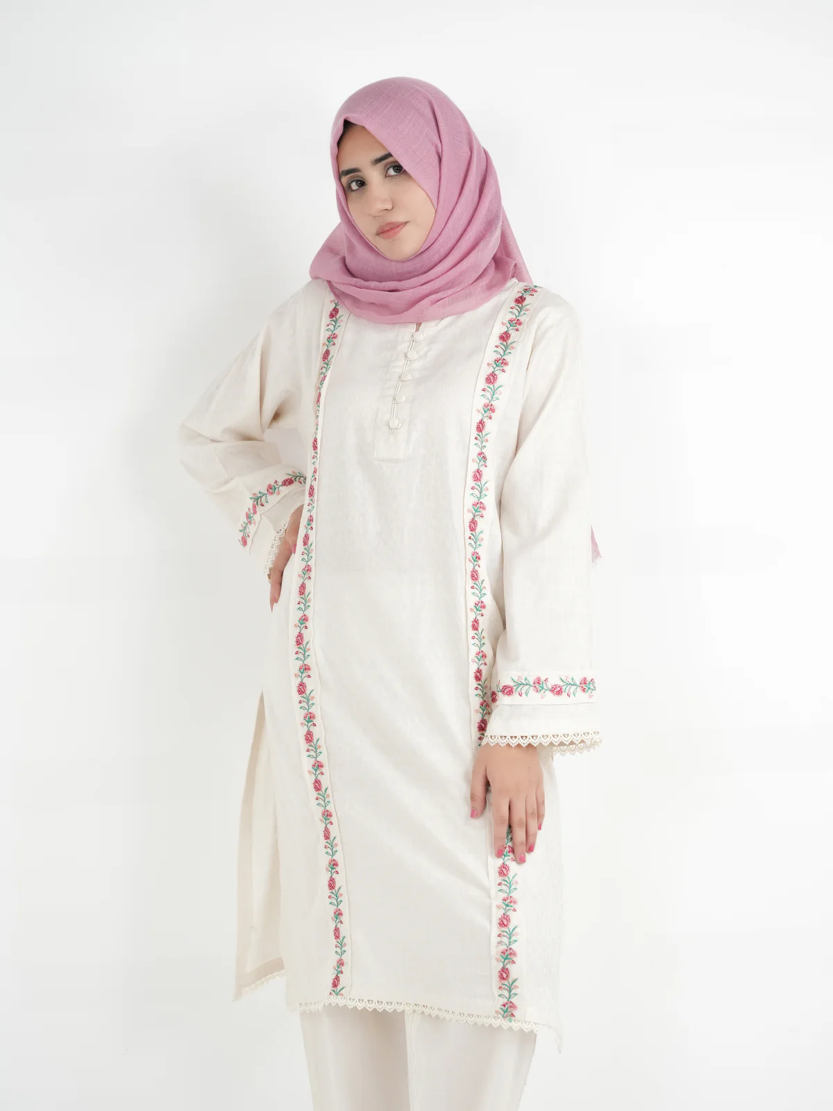 "FUMIKO" Jacquard Two Piece Suit - Image 3