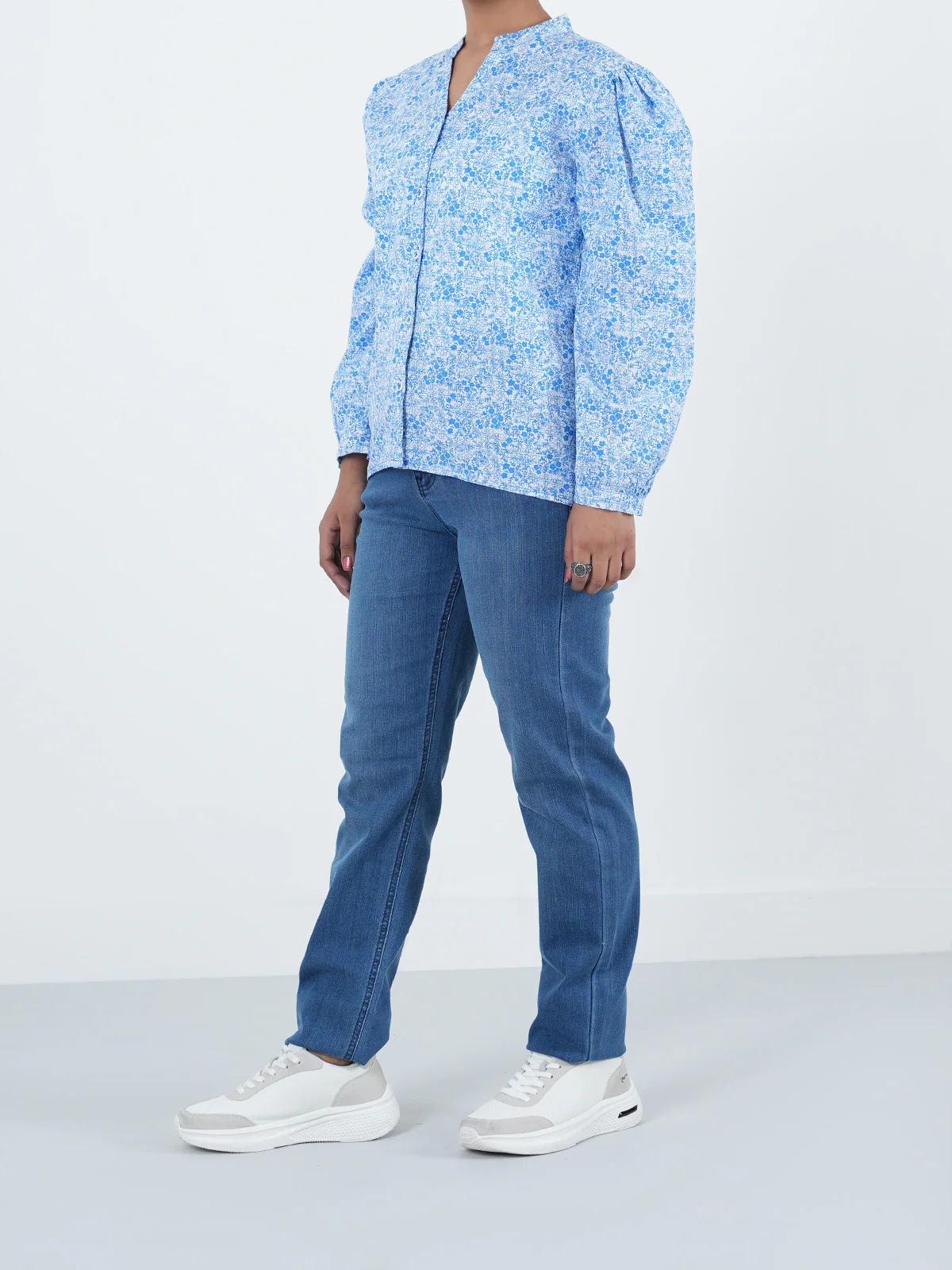 "GEONA" Stylish Regular Fit Cotton Top - Image 3