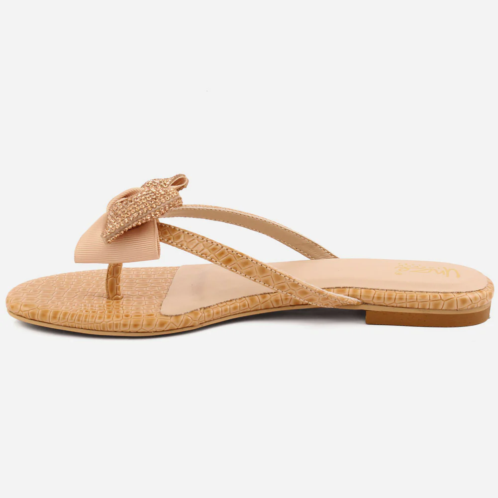 Girlās "DAISY" Bow-Tie Flat Slippers. - Image 3