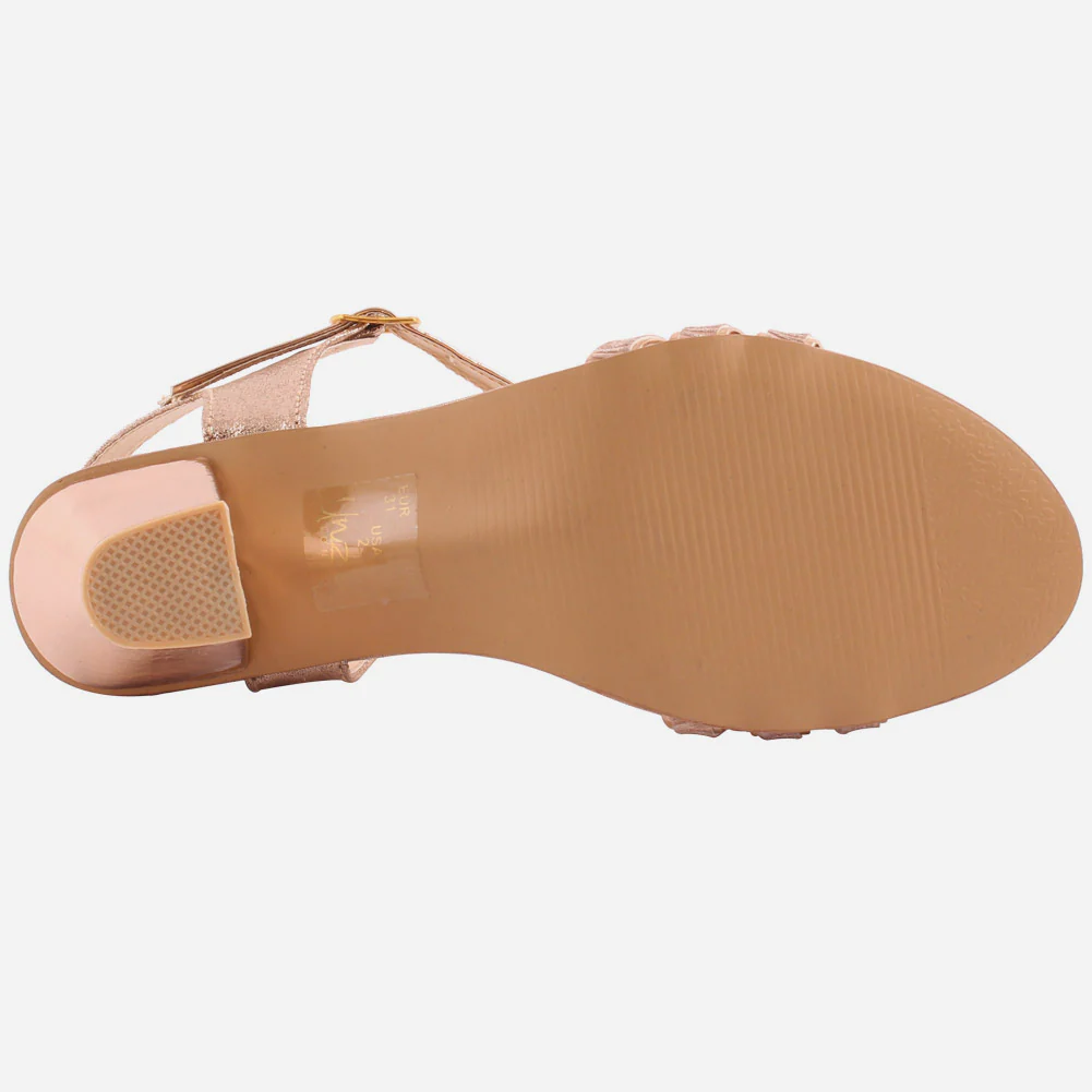 Girls "Bel" Adorned with Glitter Party Sandals - Image 5