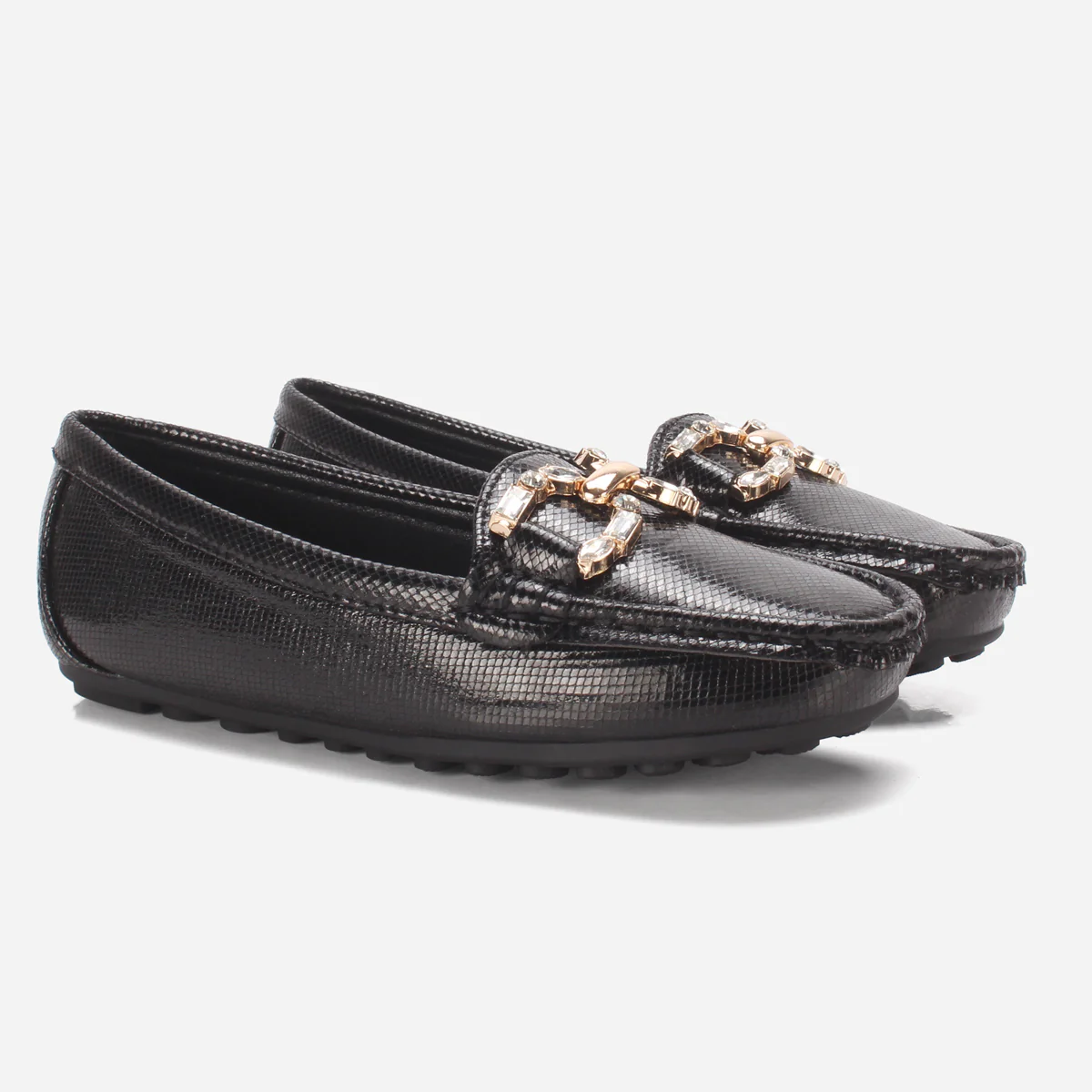 Girls "COSETTE" Buckled Adorn Moccasins - Image 2
