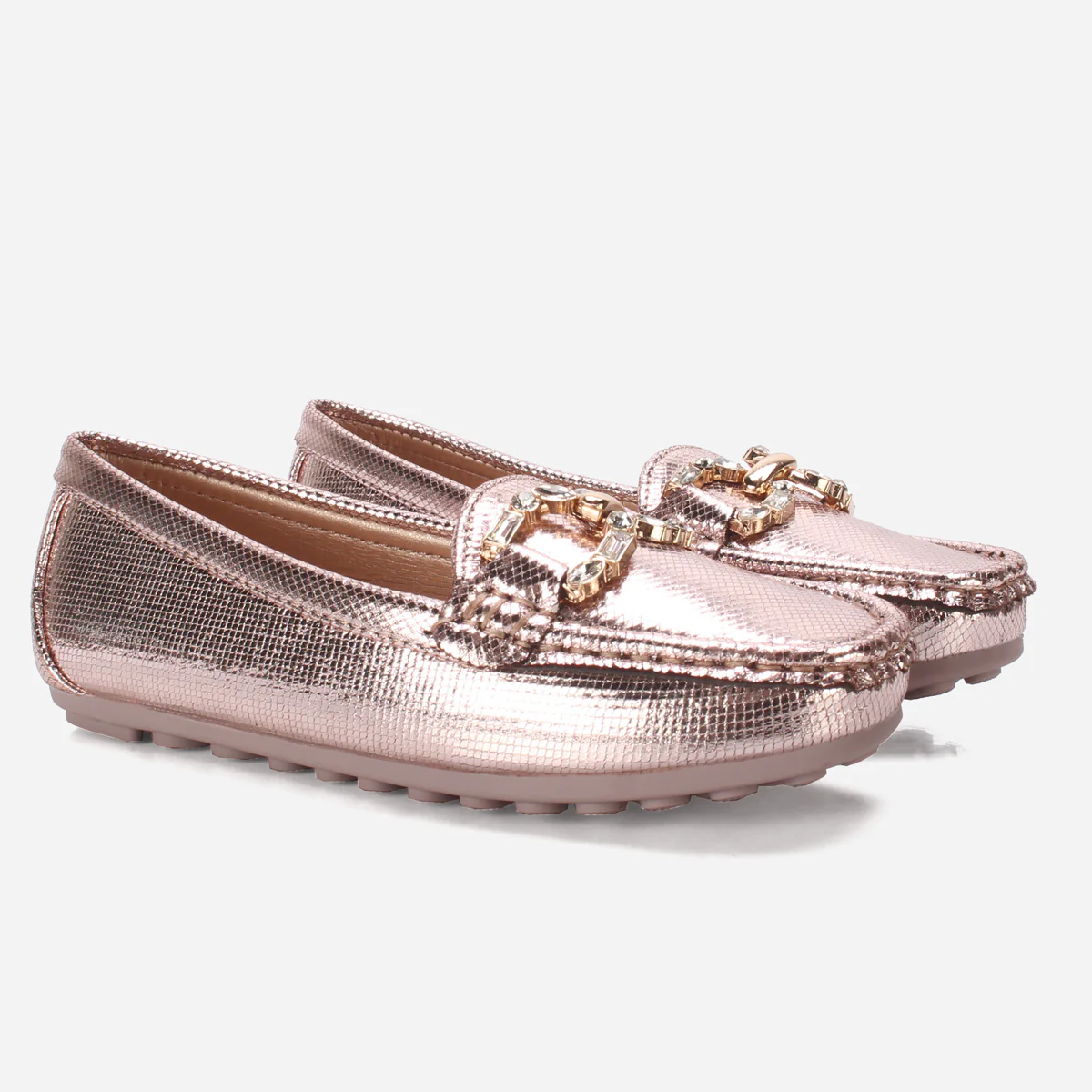 Girls "COSETTE" Buckled Adorn Moccasins - Image 2