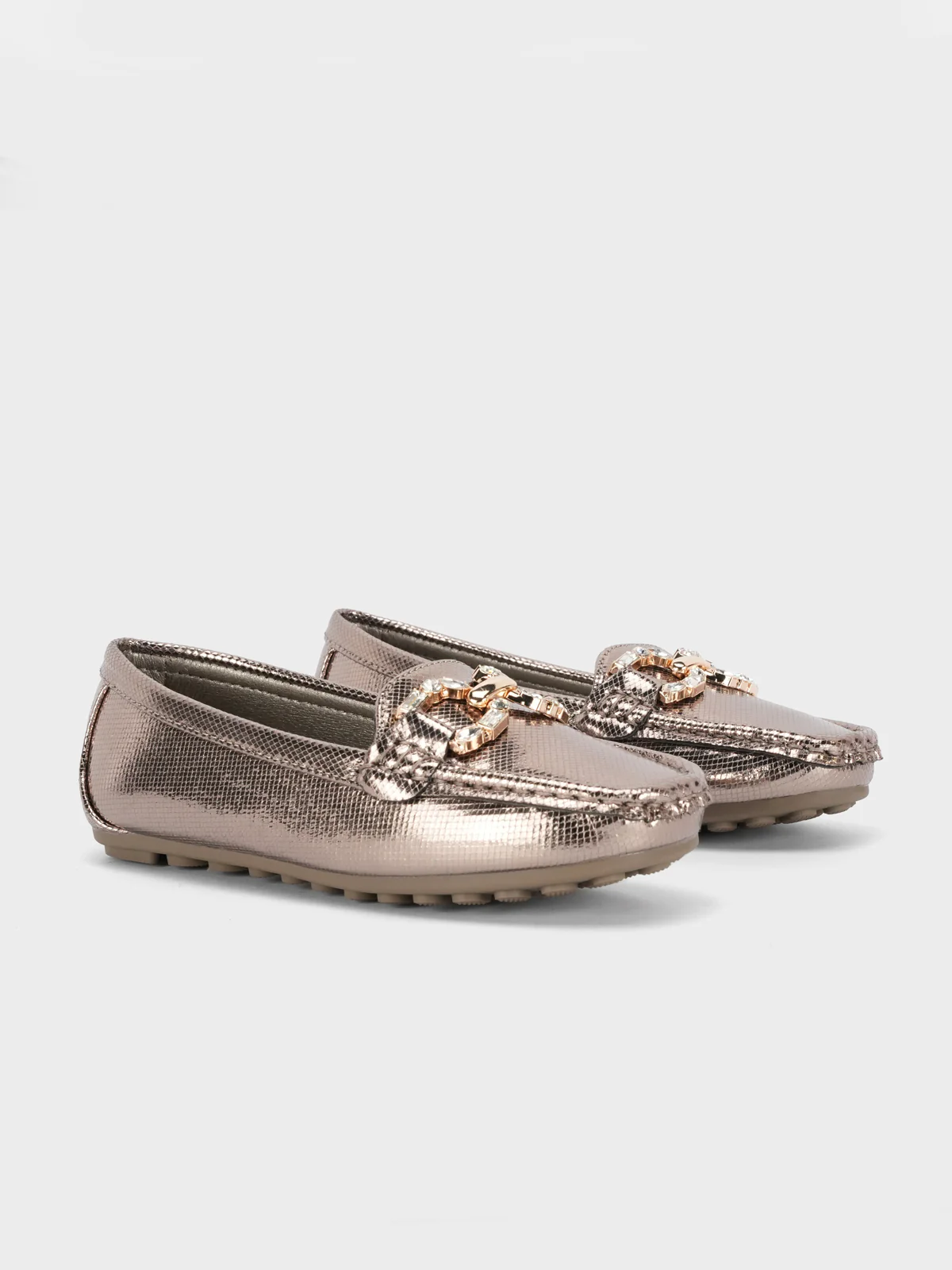 Girls "COSETTE" Buckled Adorn Moccasins - Image 2