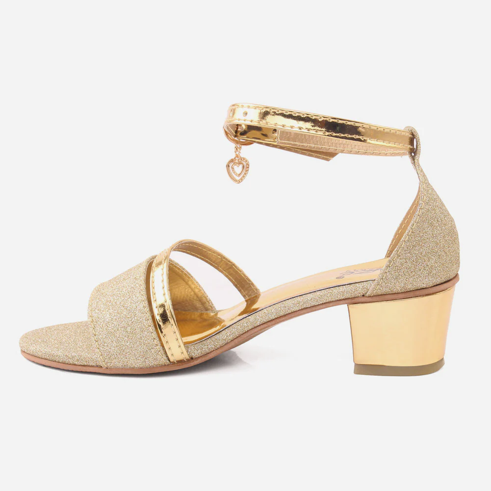 Girls "COZZIP" Ankle Strap Heel Sandals - Image 3