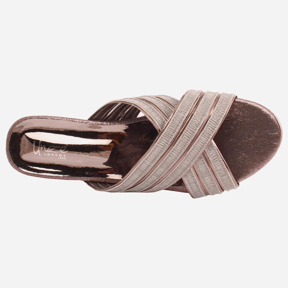 Girls "DOPHY" Cross Strap Heel Slippers - Image 4
