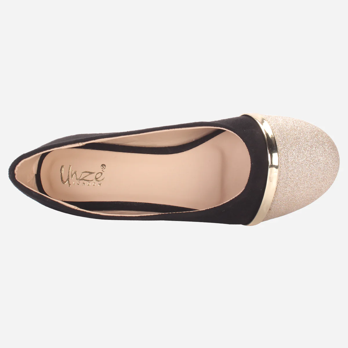 Girls "JANNIE" Shimmer Flat Pumps - Image 4