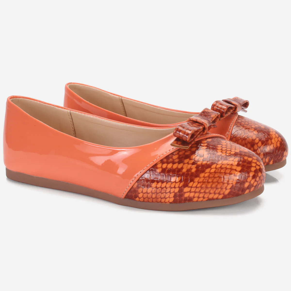 Girls "KITIE" Textured Flat Pumps - Image 2