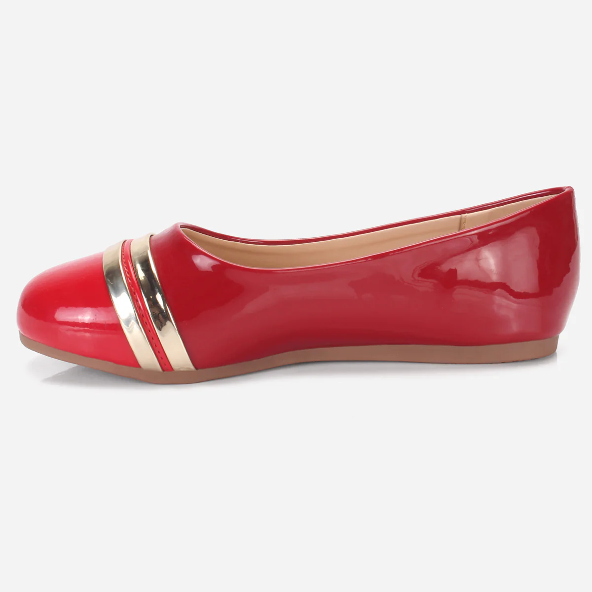 Girls "MIMI" Patent Flat Pumps - Image 3