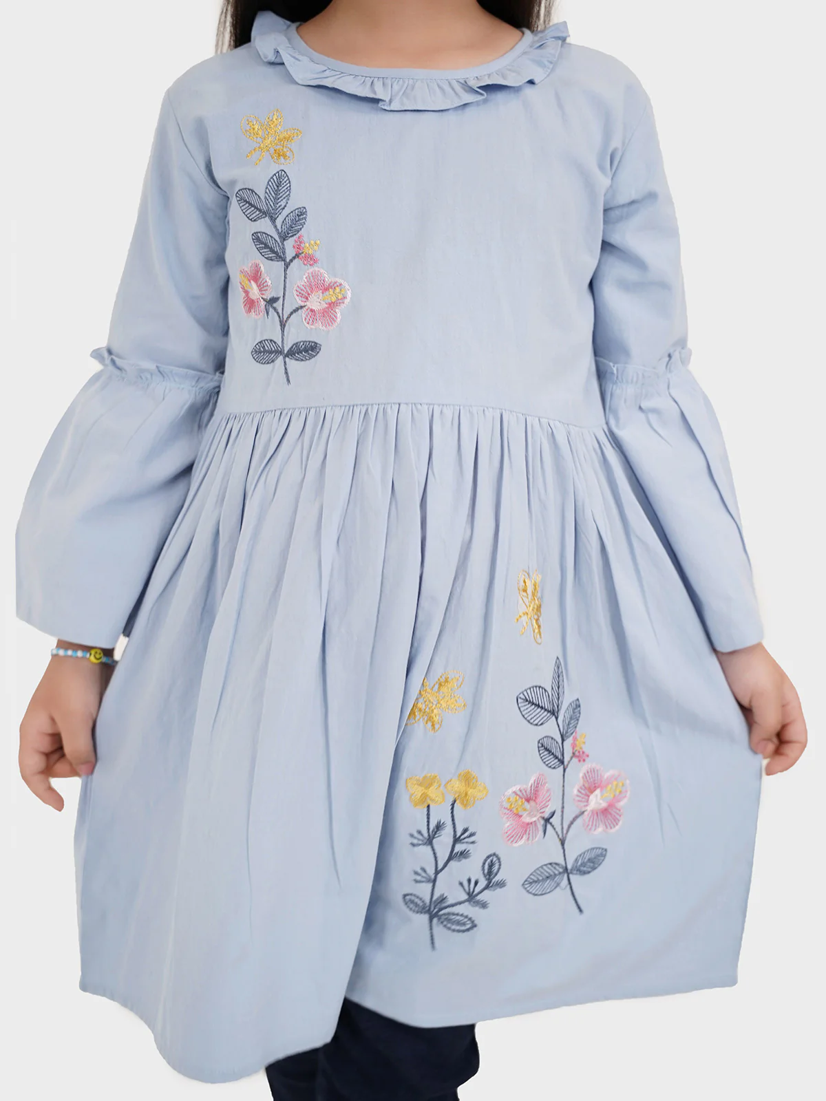 "OMA" Embroidered Summer Frock - Image 3