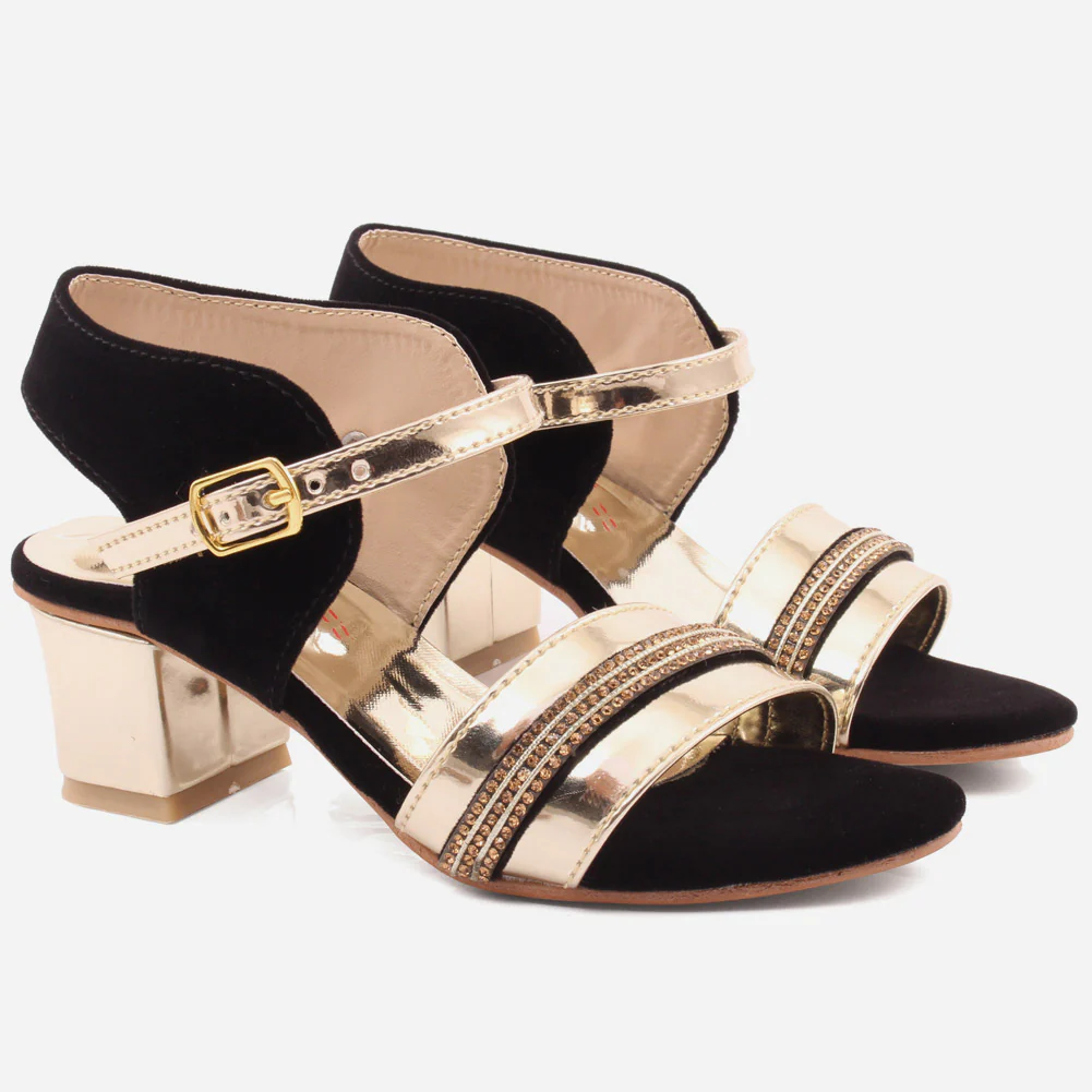 Girls "Zoey"Embellished Block Heel Sandals - Image 2