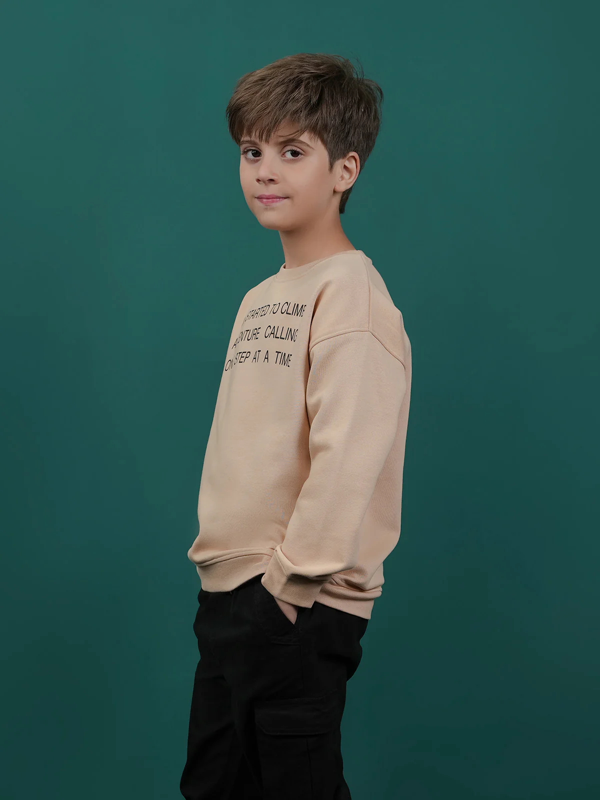 "GRISELDA" Casual Graphic Fleece Sweatshirt - Image 2