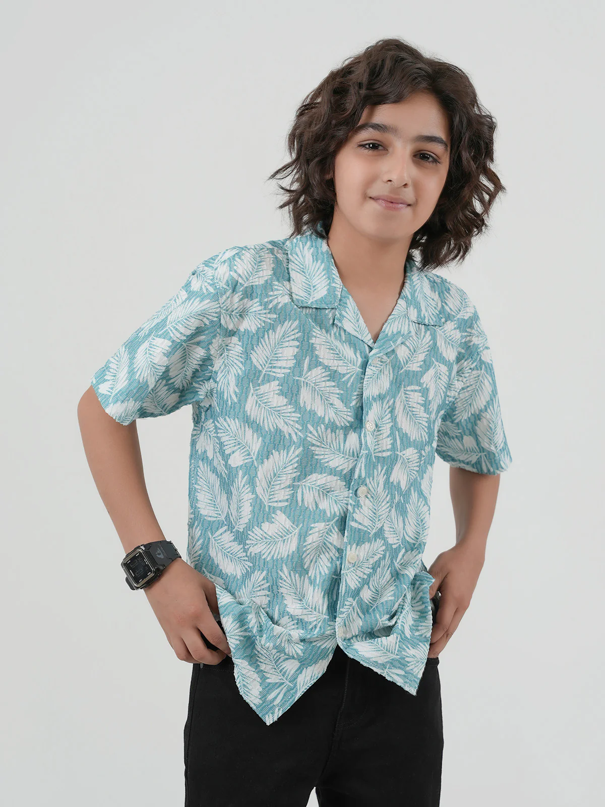 "GWILYM" Printed Regular Fit Casual Shirt - Image 3