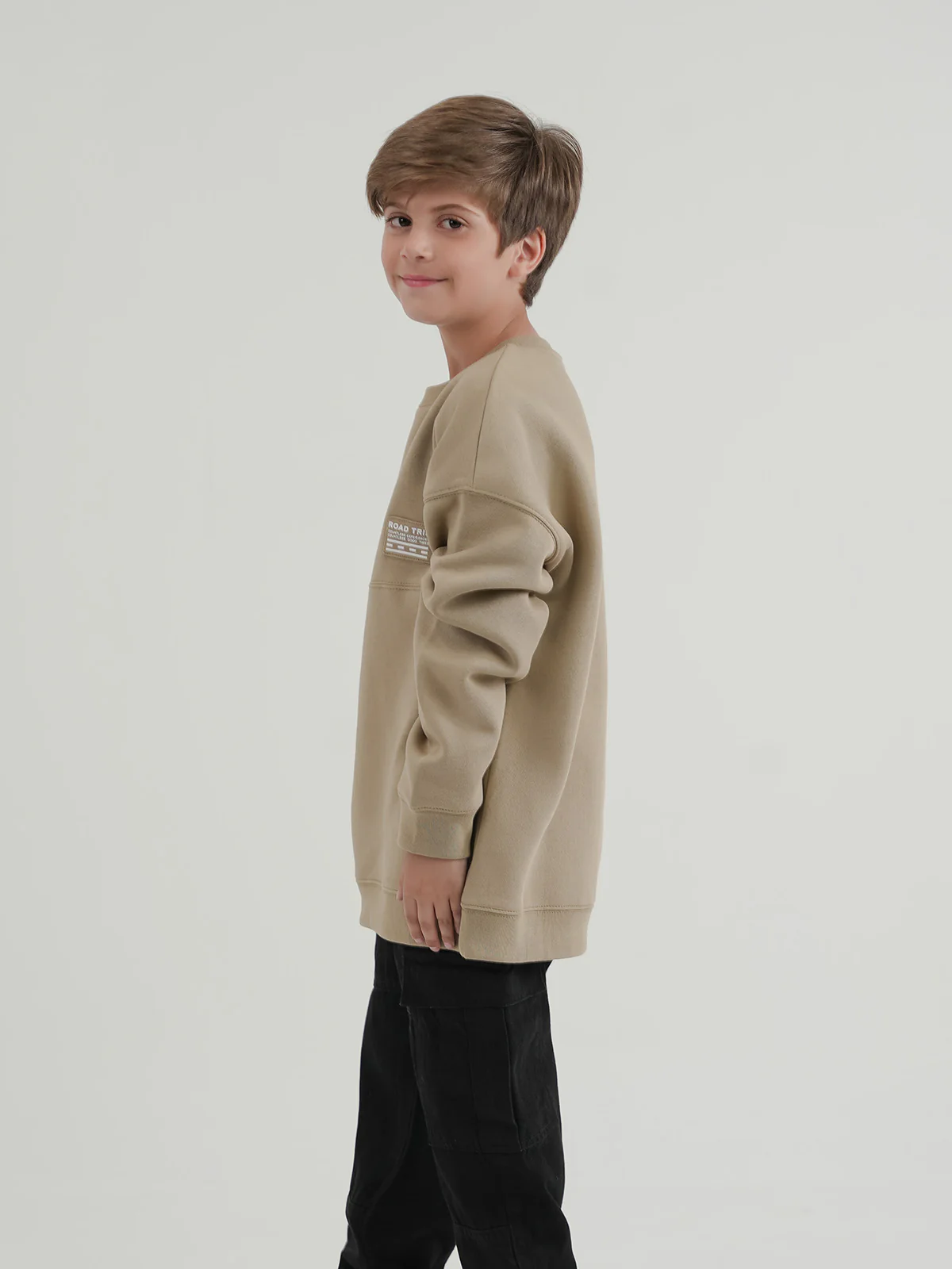 "HEFNER" Drop Shoulder Fleece Sweatshirt - Image 2
