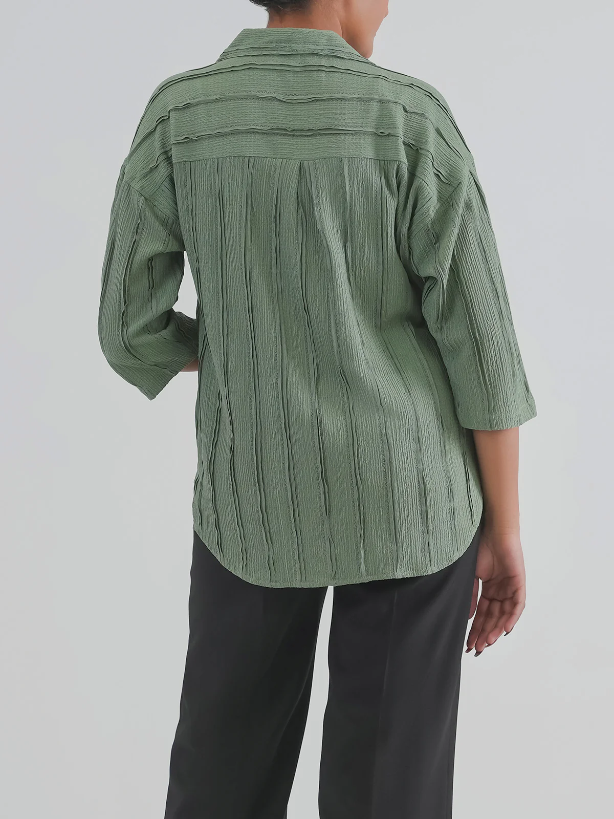 "HEITOR" Basic Regular Cotton Top - Image 8