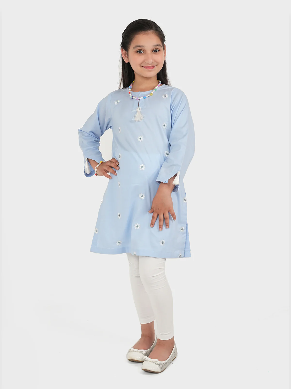 "HIDEKO" Embroidered Summer Tunic