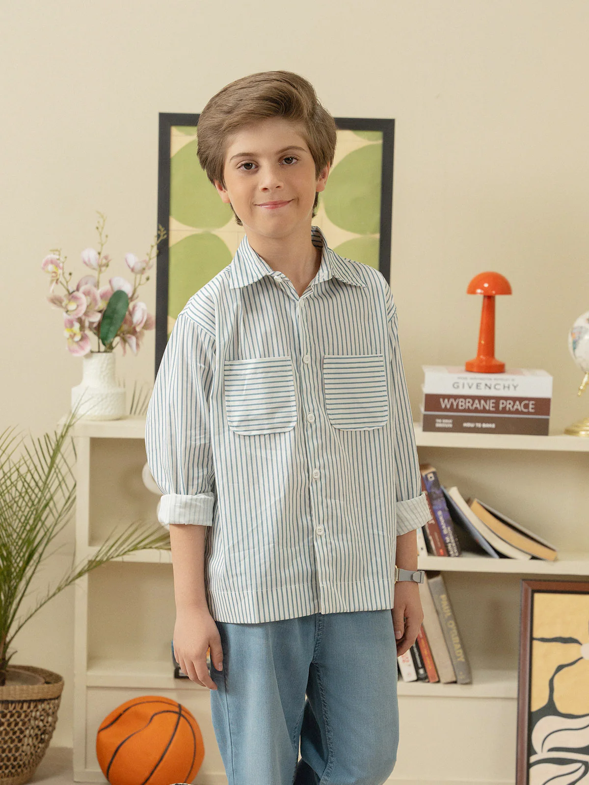 "HOLLYN" Regular Fit Cotton Casual Shirt