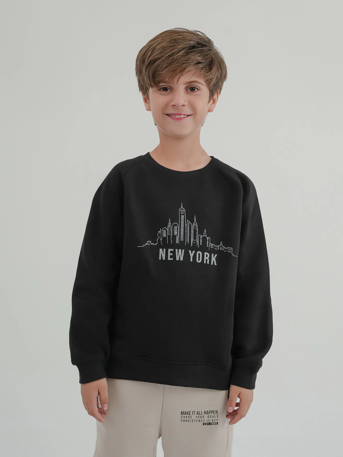 "IGNATZ" Trendy Graphic Fleece Sweatshirt - Image 3