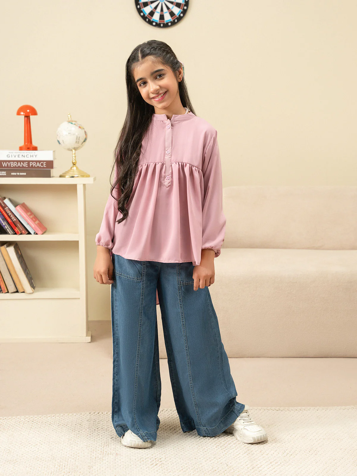 "IMANI" Plazo Fit Denim Jeans - Image 2
