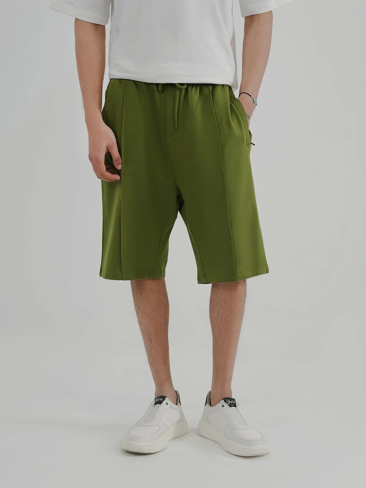 "JIRAIYA" Solid Regular Fit Terry Short - Image 2