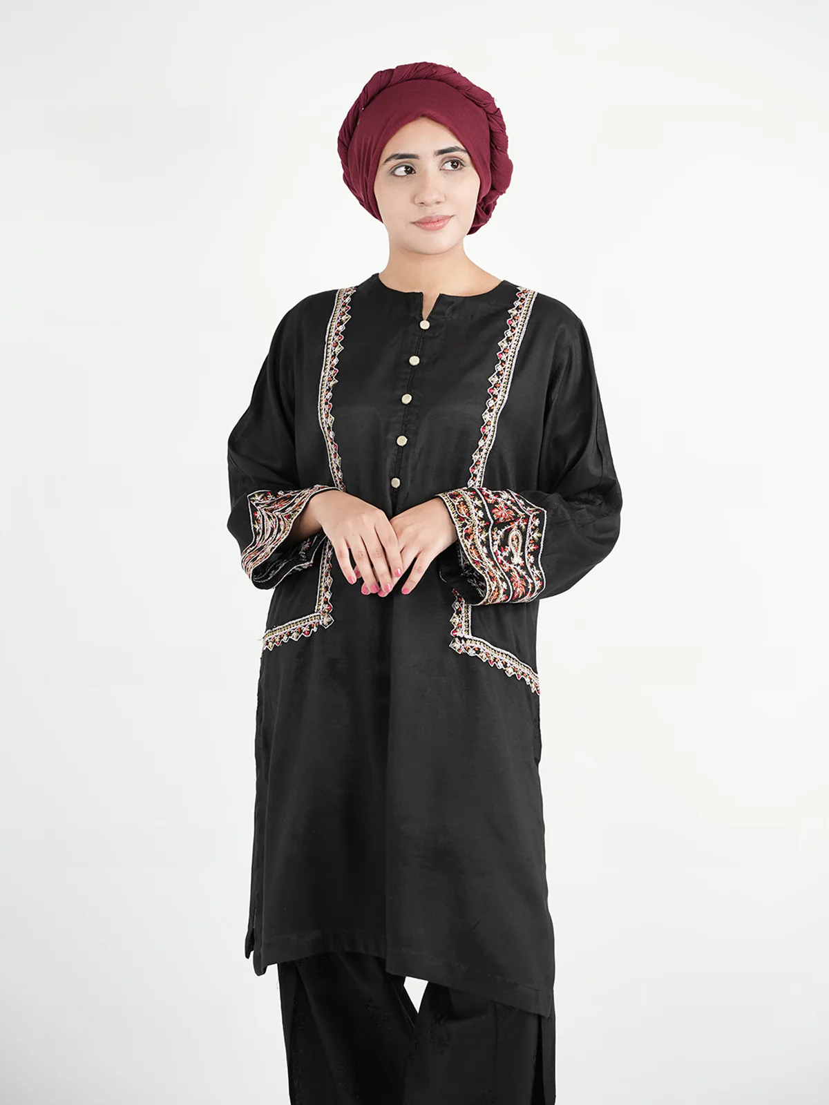"KAEDE" Cotton Net Summer Shirt - Image 2