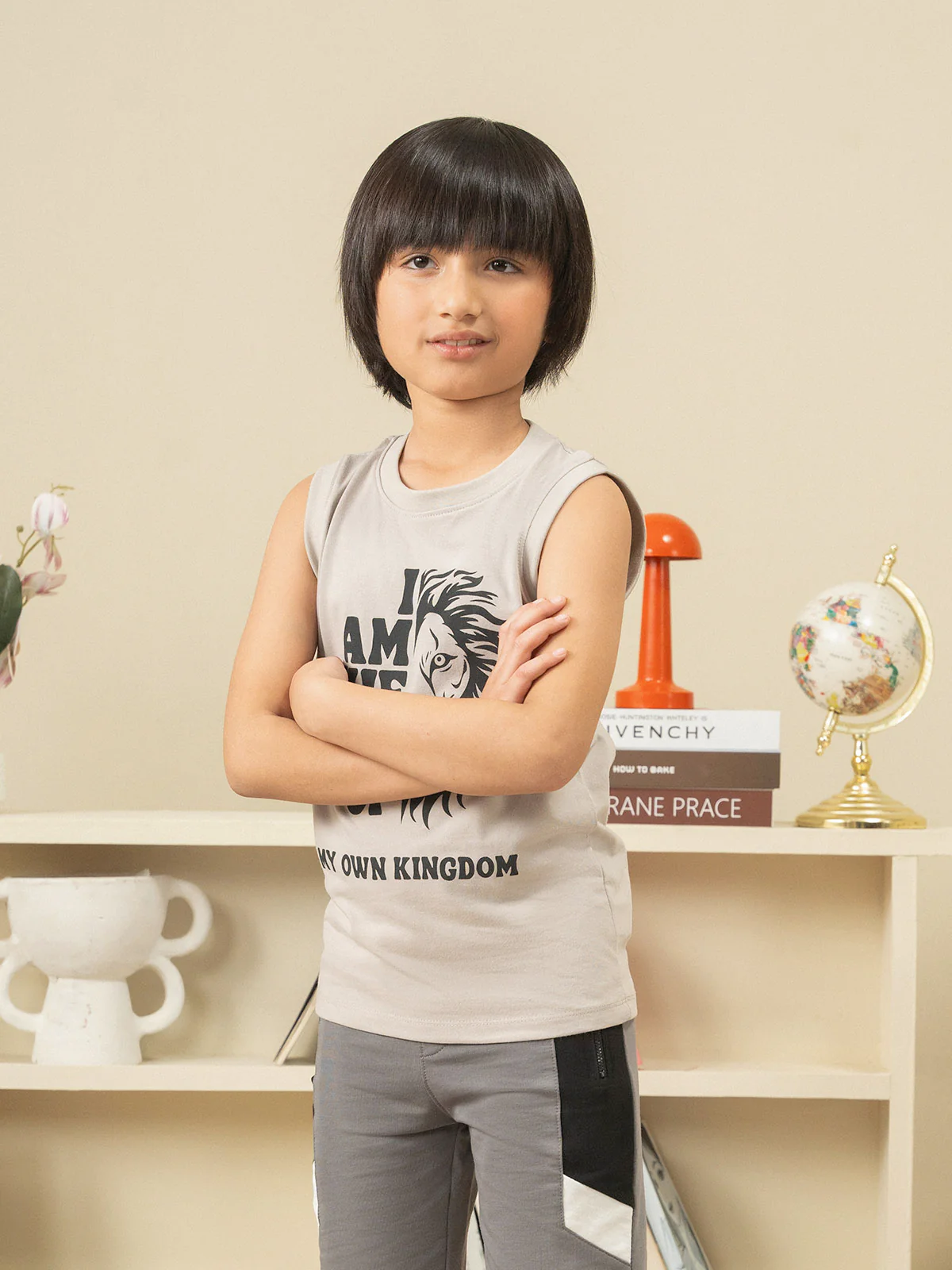 "KAORI" Cut & Sew Regular Fit Tank Top