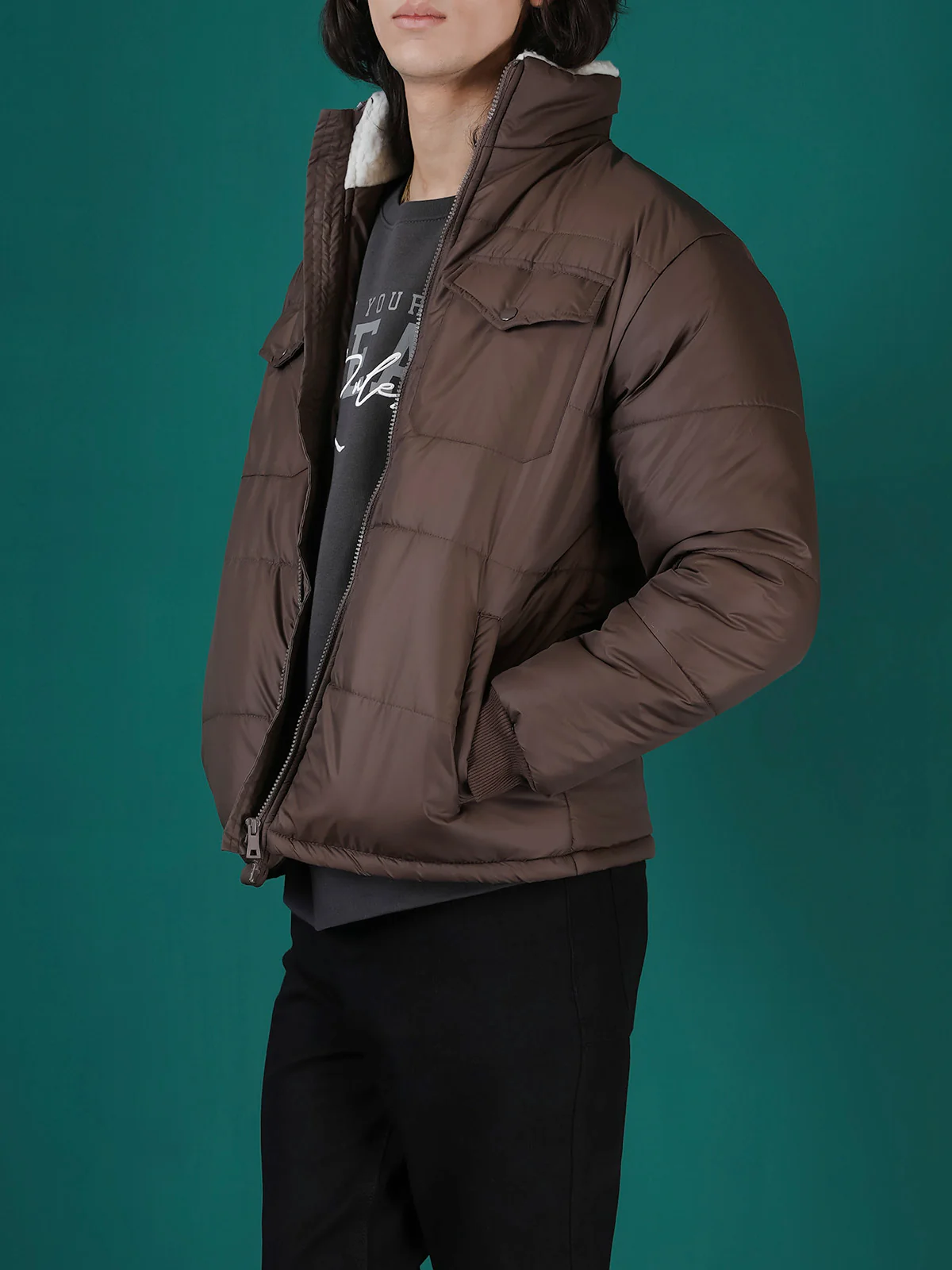 "KEPLER" Sherpa Lining Puffer Jacket - Image 2