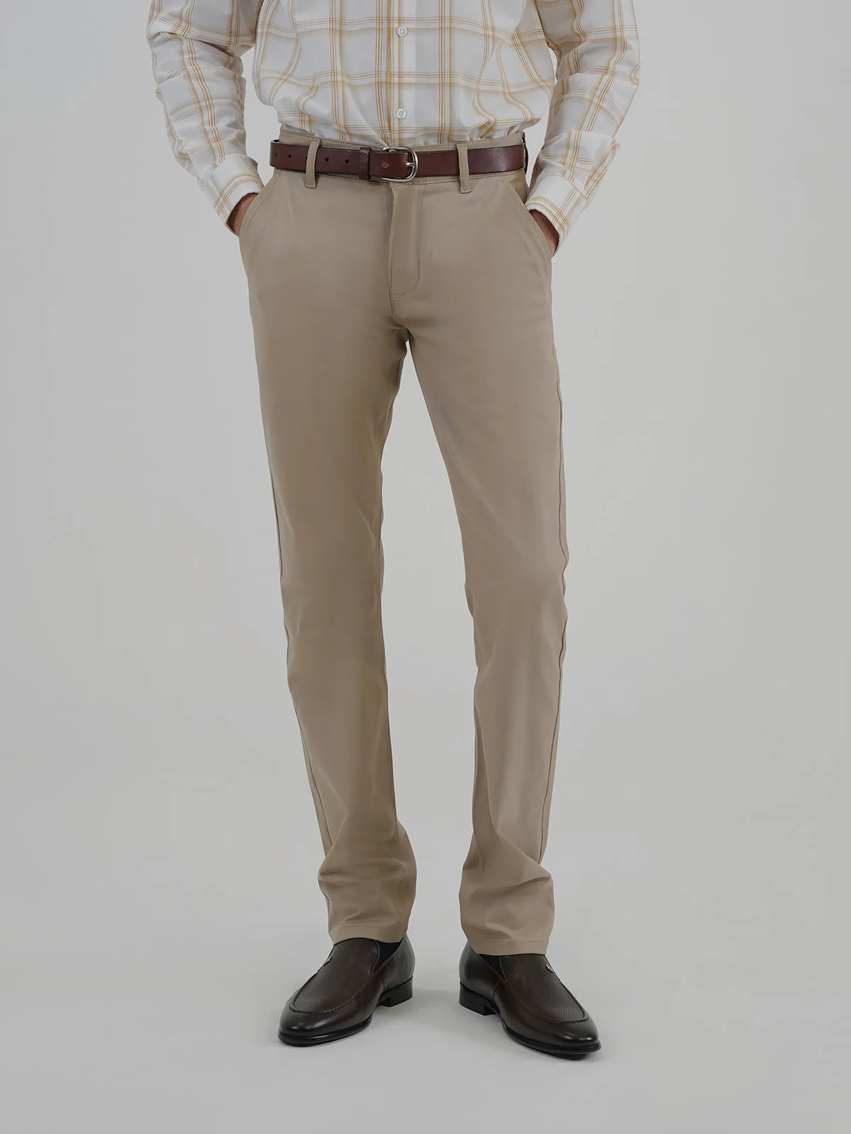 "KORBIN" Solid Slim Fit Twill Chino - Image 2