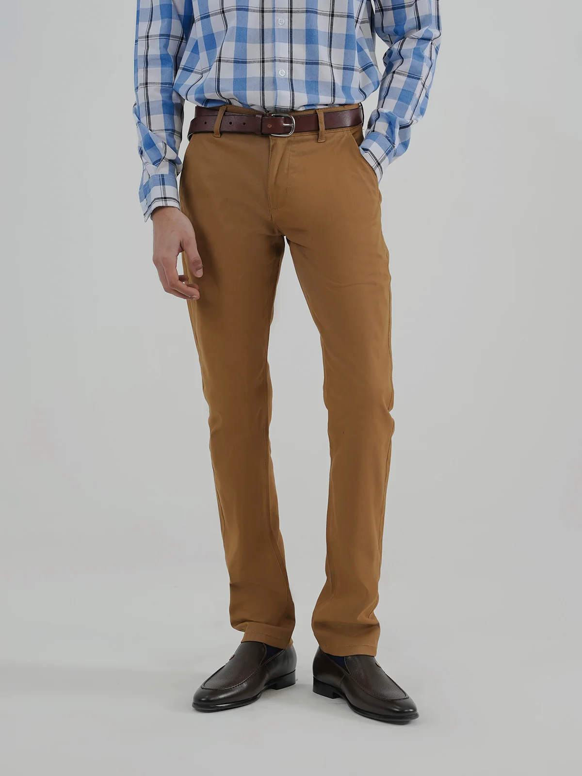 "KORBIN" Solid Slim Fit Twill Chino