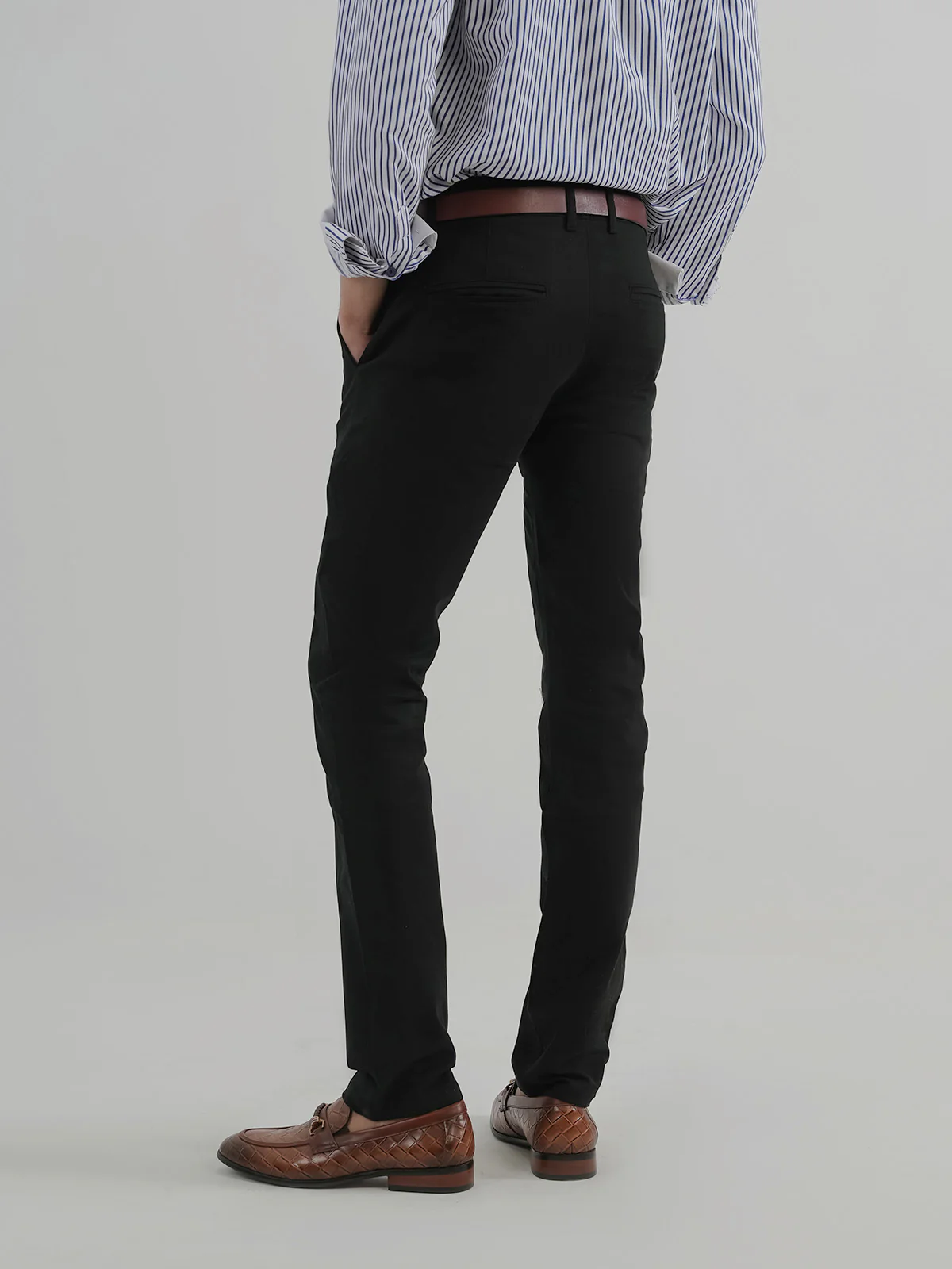 "KORBIN" Solid Slim Fit Twill Chino - Image 4