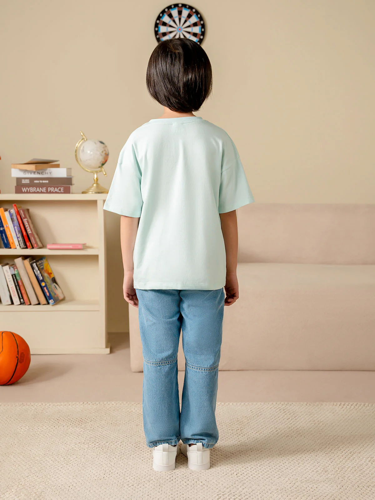 "KRISHIV" Basic Drop Shoulder T-Shirt - Image 6