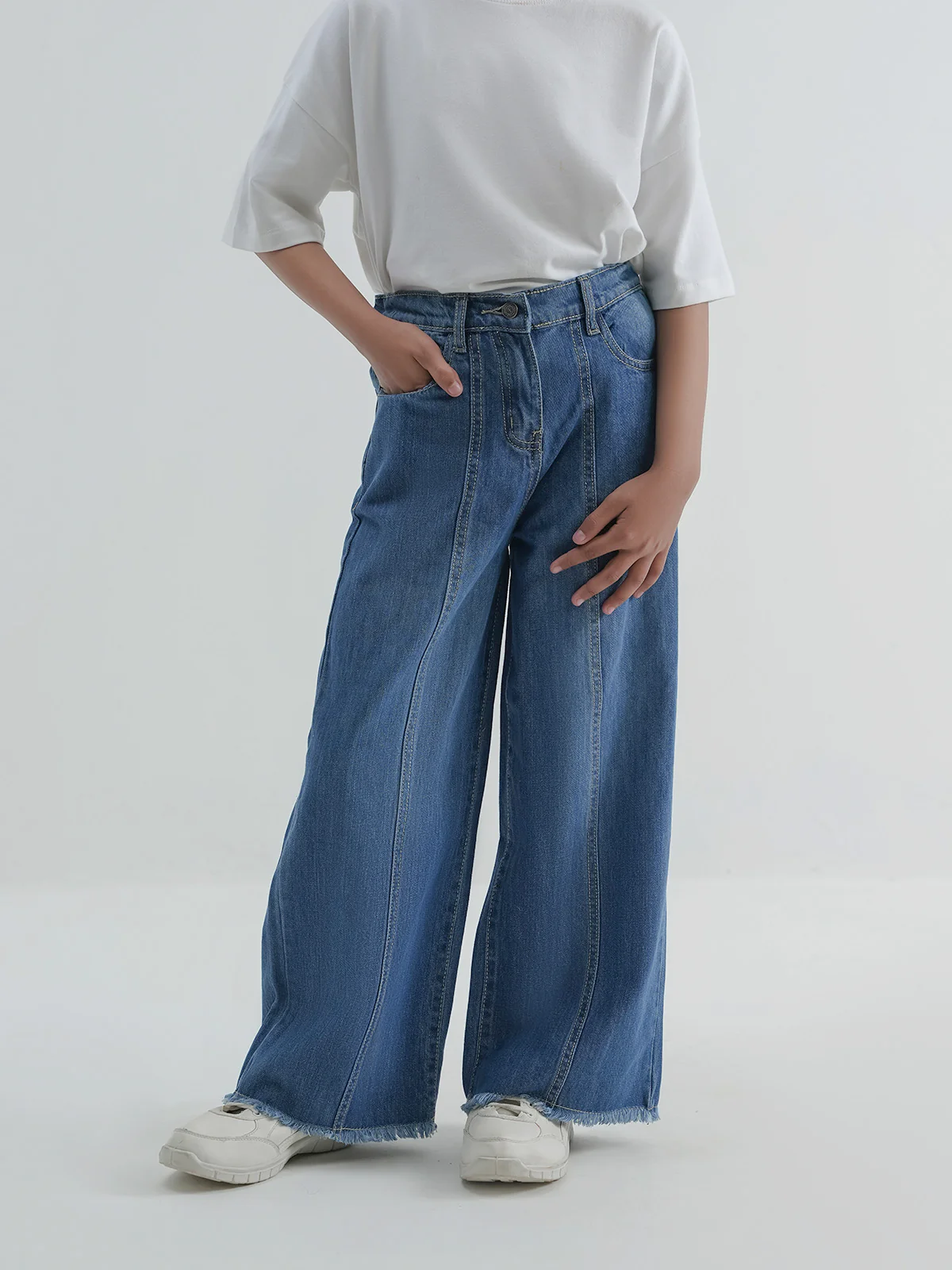 "LIANA" Wide Leg Denim Jeans