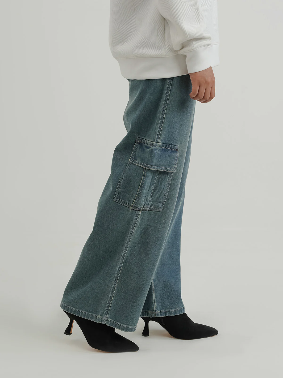 "MAIANO" Casual  Cargo Fit Denim Pant - Image 2
