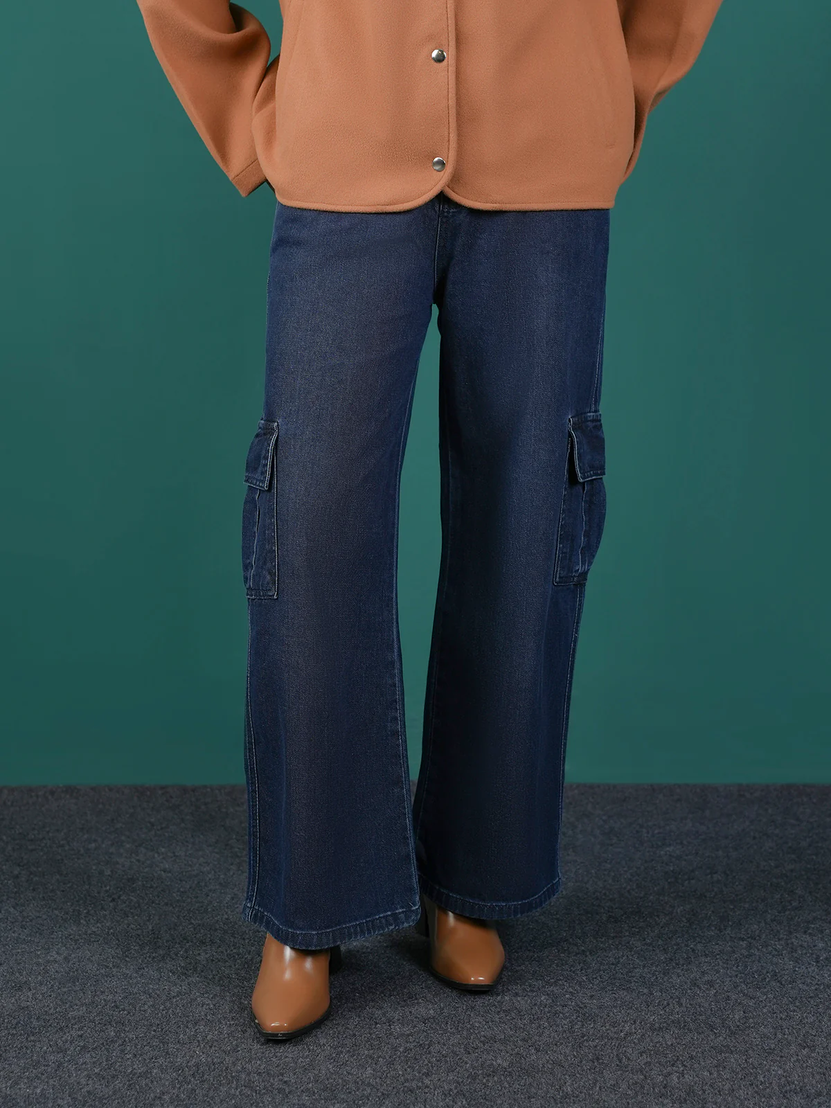 "MAIANO" Casual  Cargo Fit Denim Pant