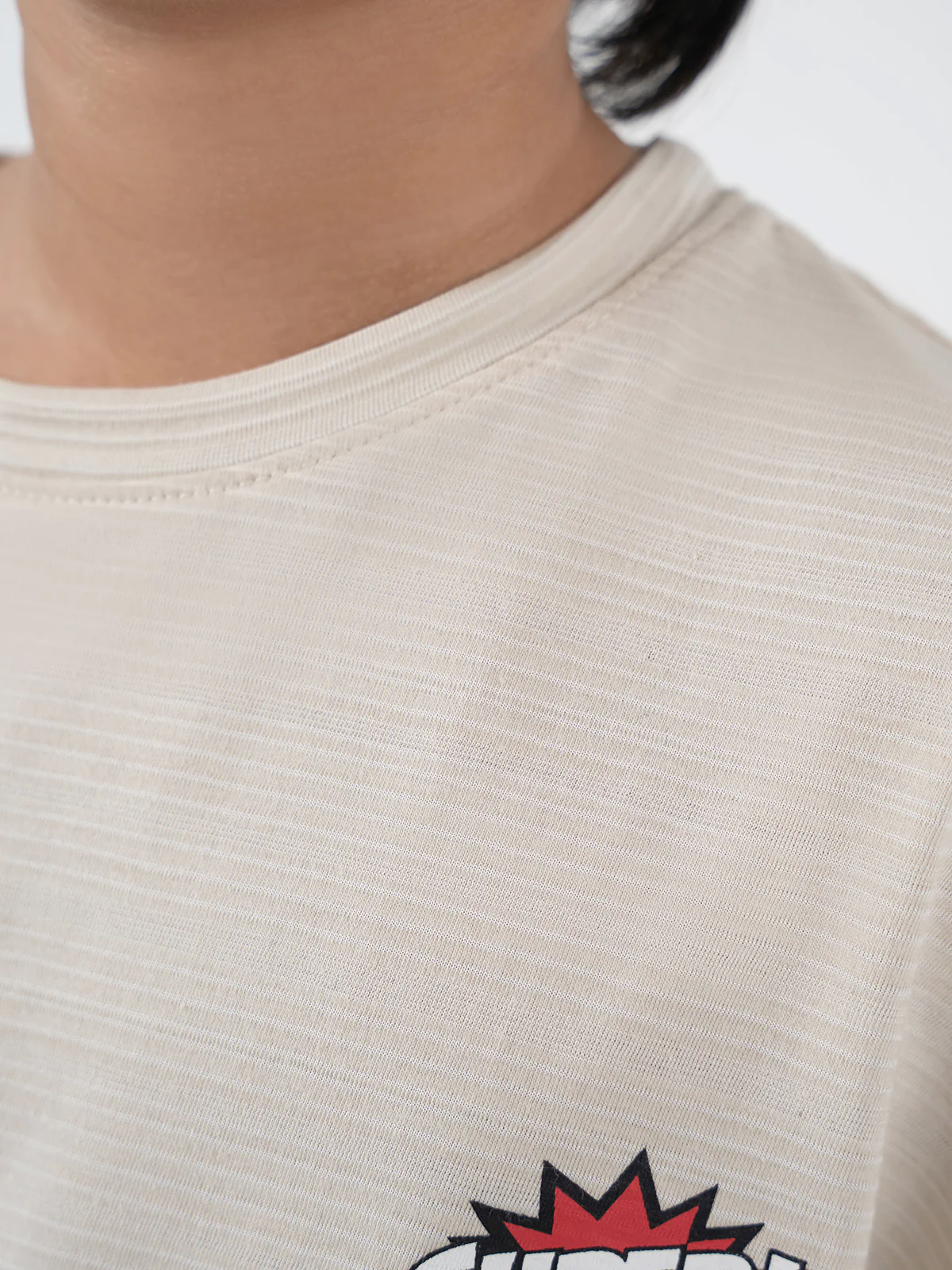 "MARIAN" Basic Drop Shoulder T-Shirt - Image 4