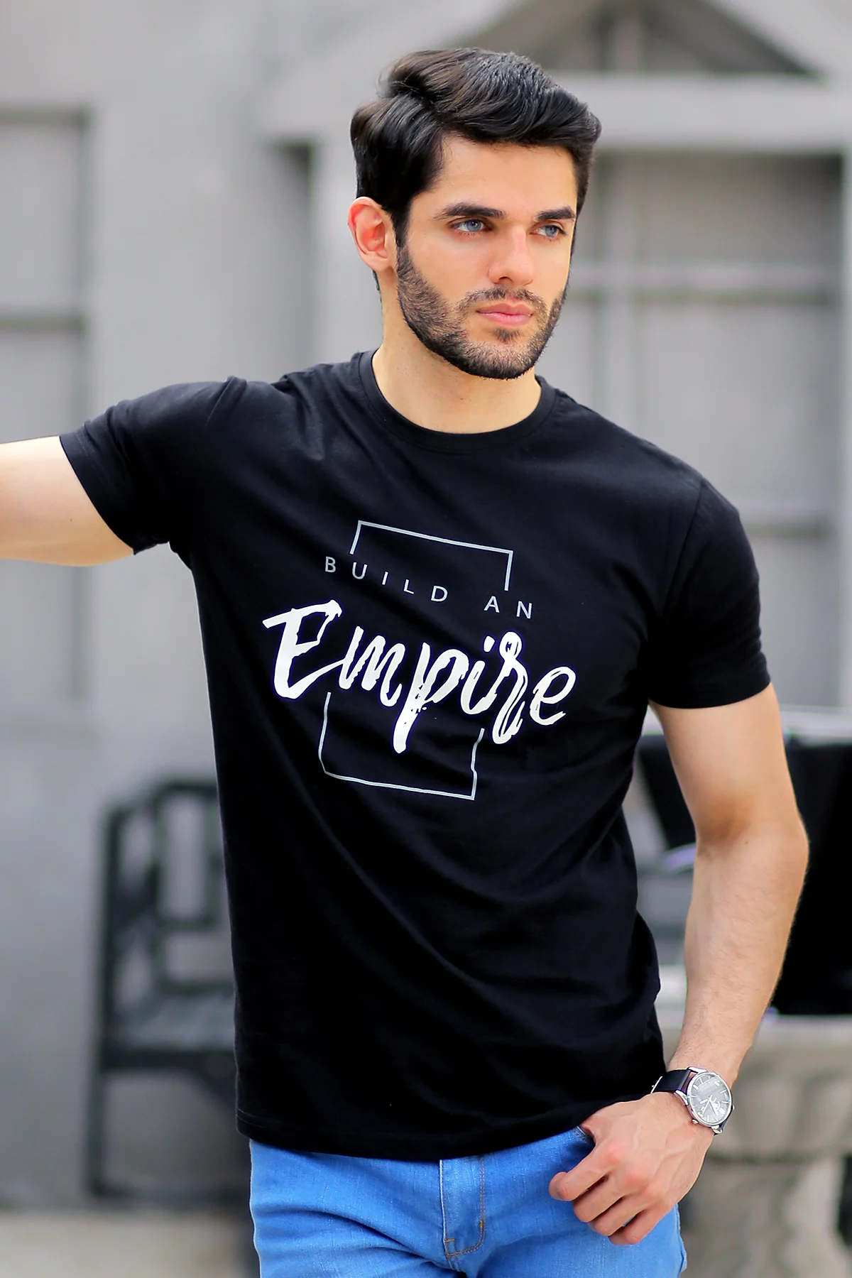 Mens "VESILE" Crew Neck Summer T-Shirt - Image 3