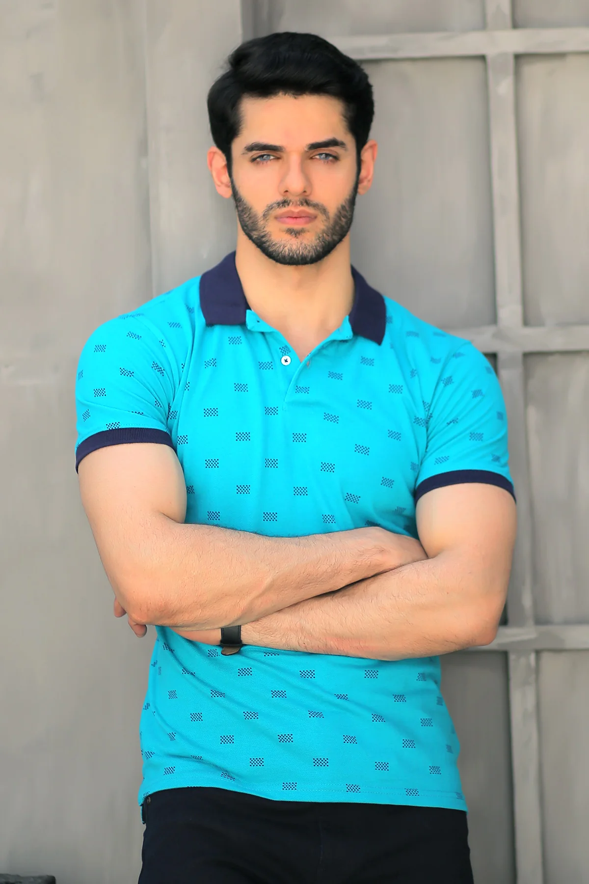 Mens "VESILE" Trendy Cotton Polo T Shirt - Image 3