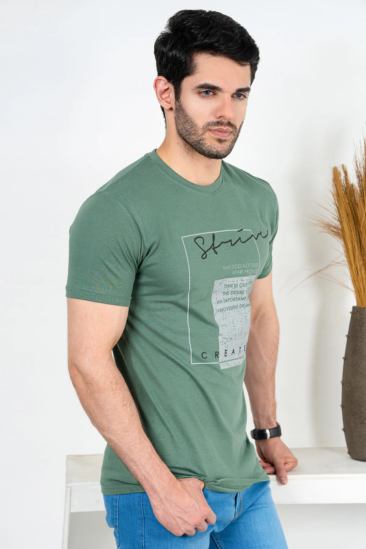 Mens "ZEHRA" Migxy Graphic Casual T Shirt - Image 3