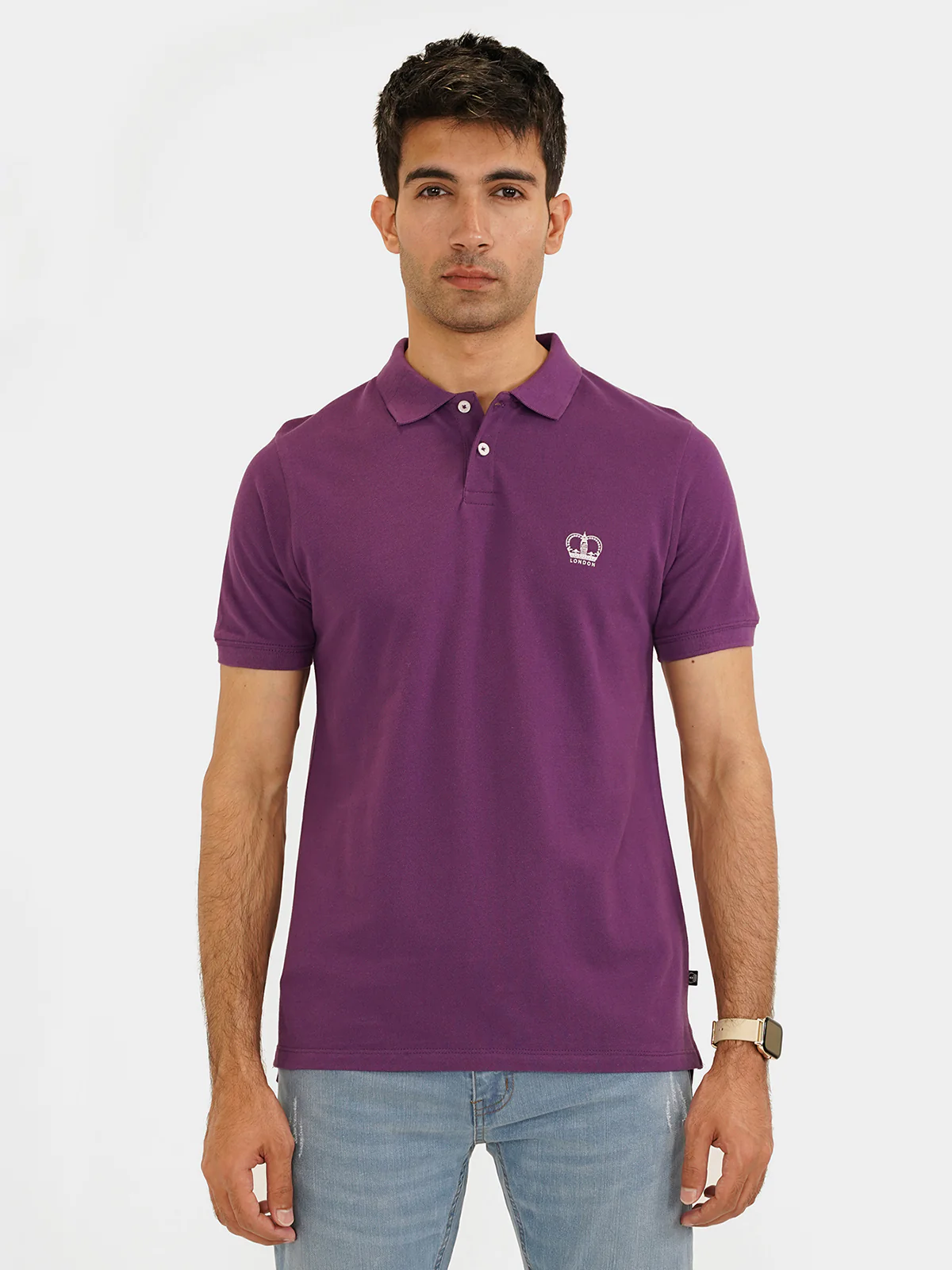 "MELKER" Summer Slim Fit Polo Shirt - Image 3