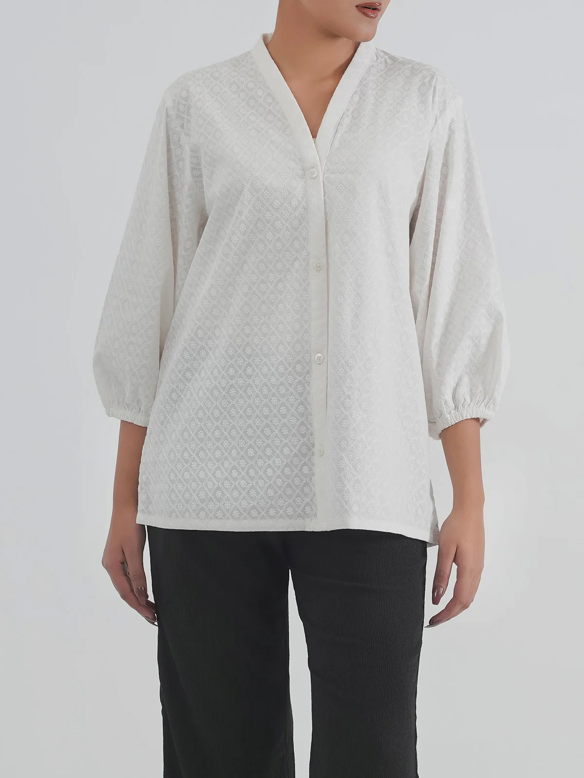 "MELVIN" Basic Regular Fit Cotton Top - Image 2