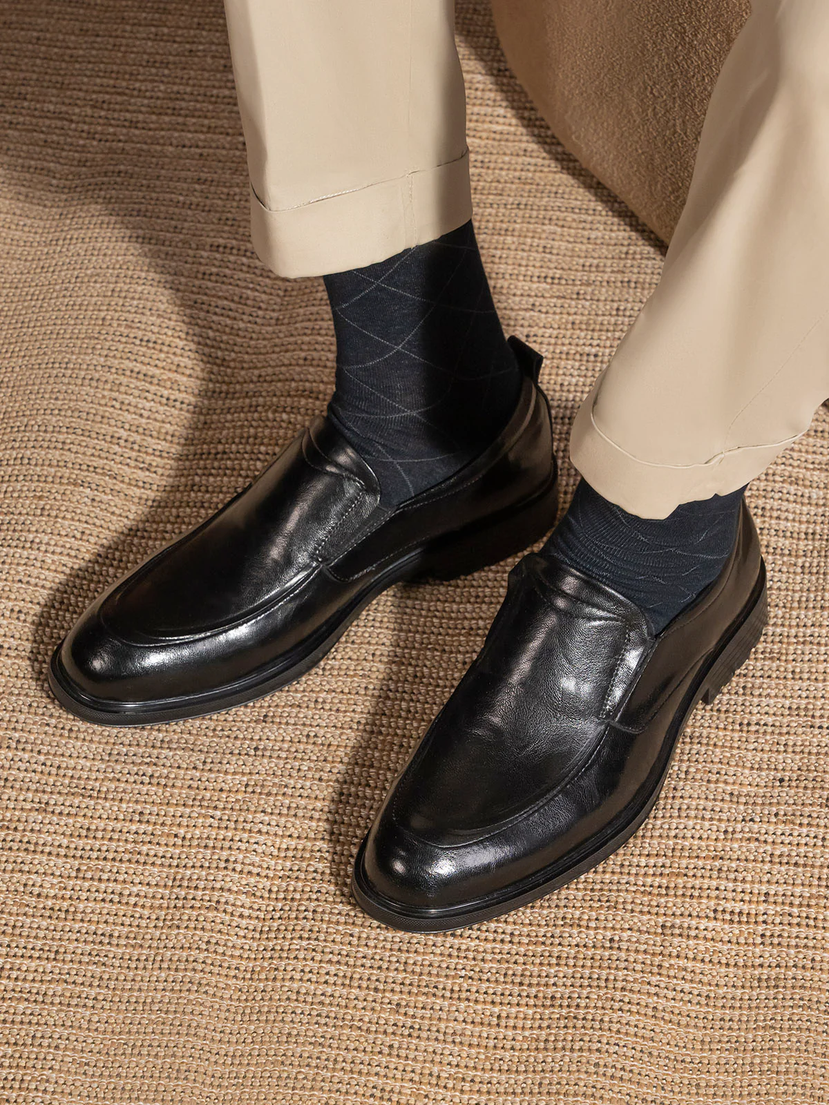 Men "AARAV" Durab Leleather Slip On Formals