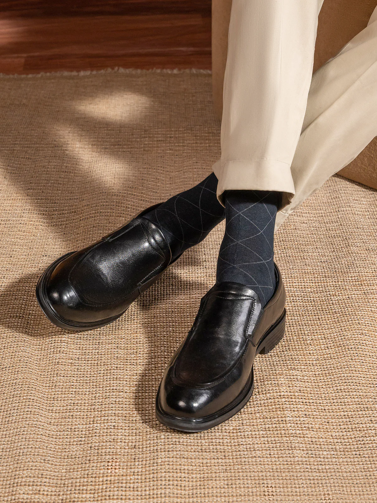 Men "AARAV" Durab Leleather Slip On Formals - Image 3